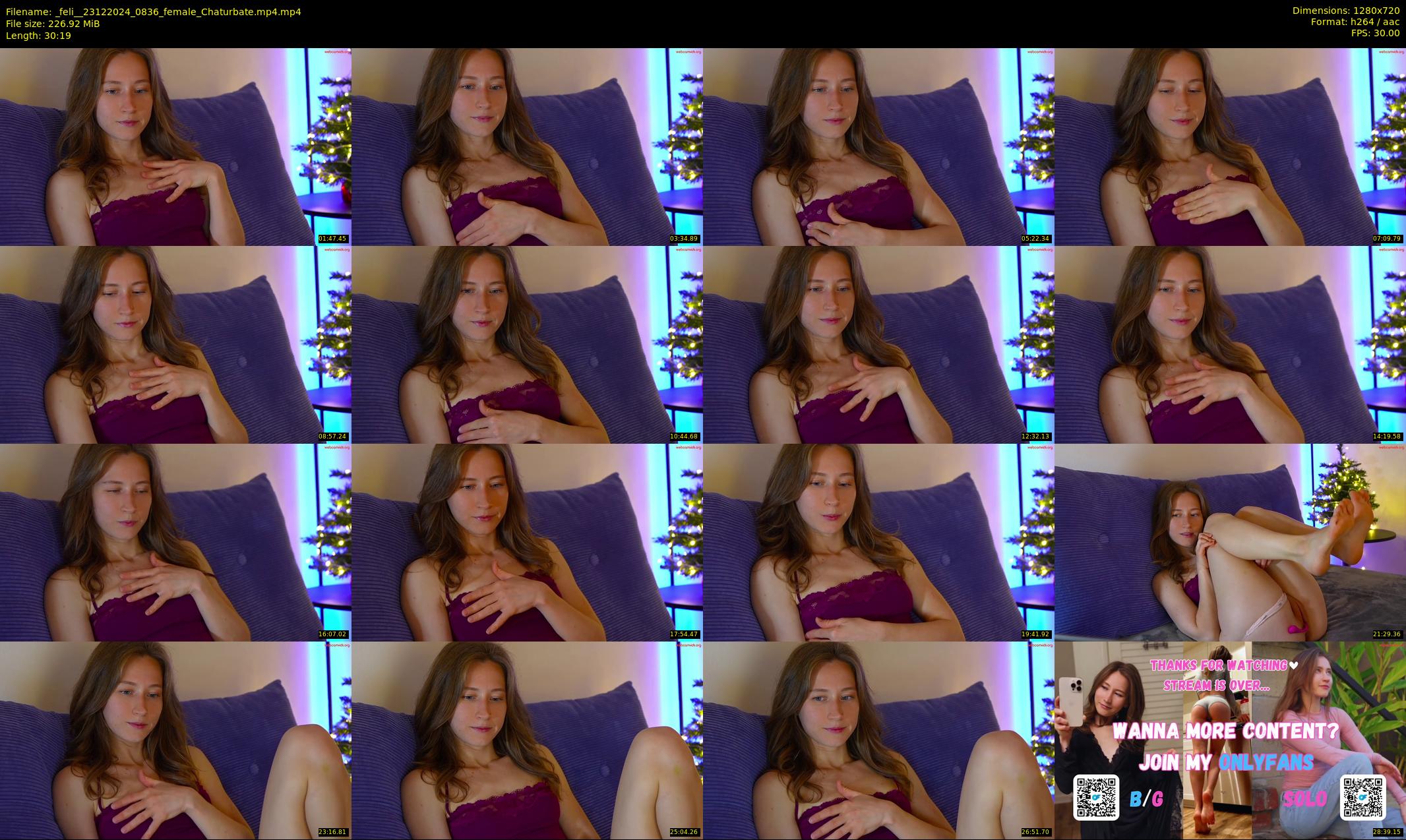_feli_ — 31 minute Chaturbate female cam show recording, 720p, Dec 23, 2024