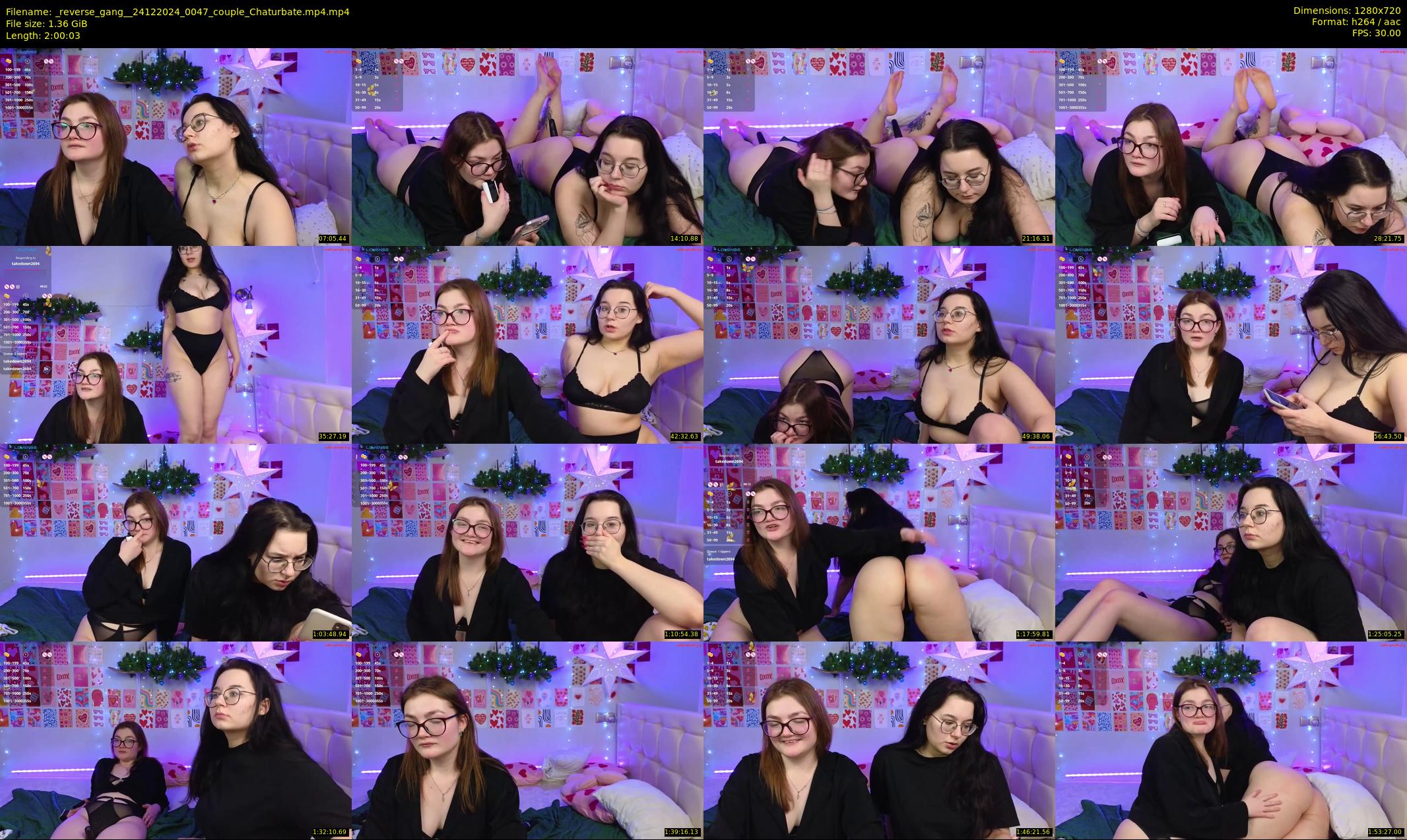 _reverse_gang_ — 121 minute Chaturbate couple cam show recording, 720p, Dec 24, 2024