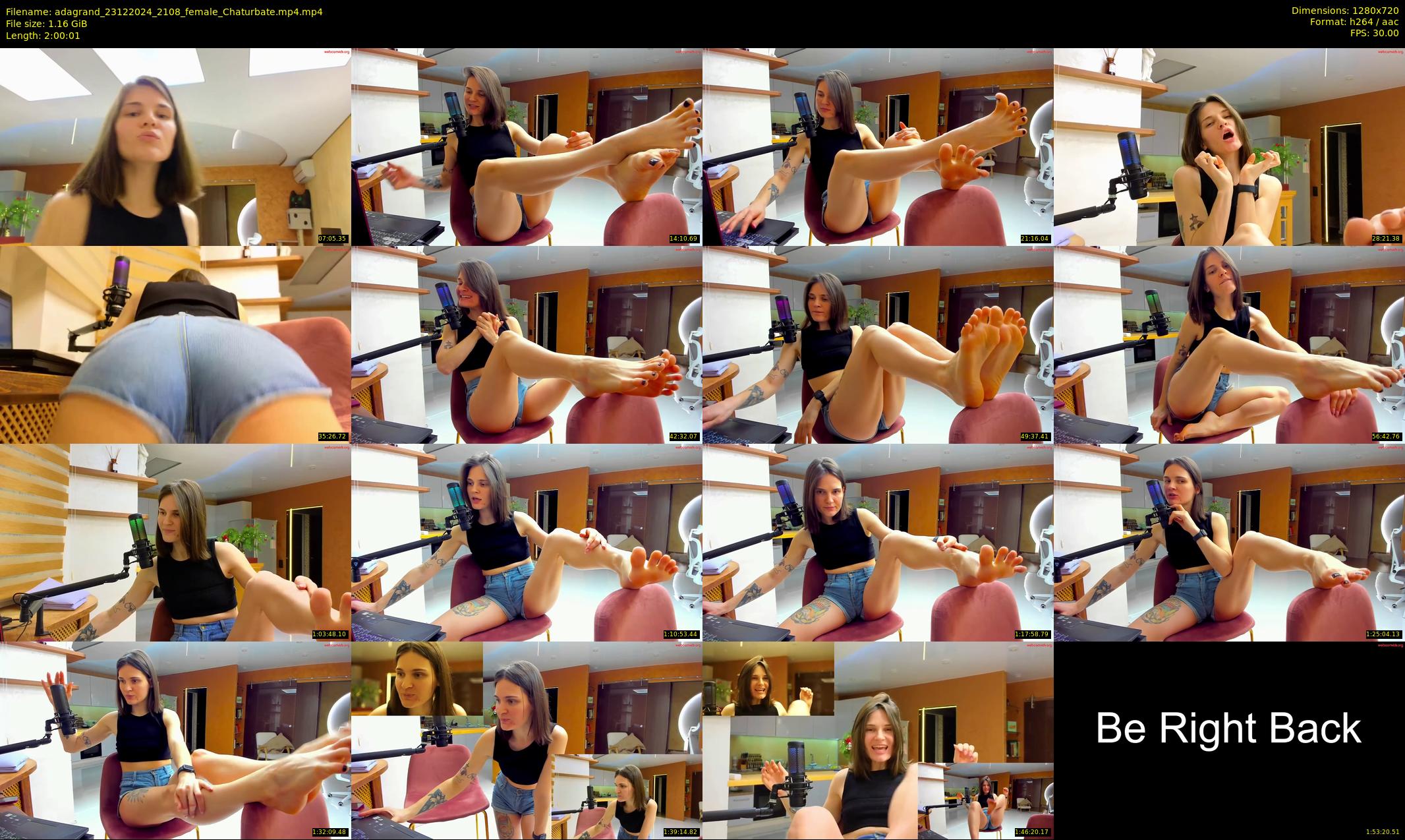 adagrand — 121 minute Chaturbate female cam show recording, 720p, Dec 23, 2024