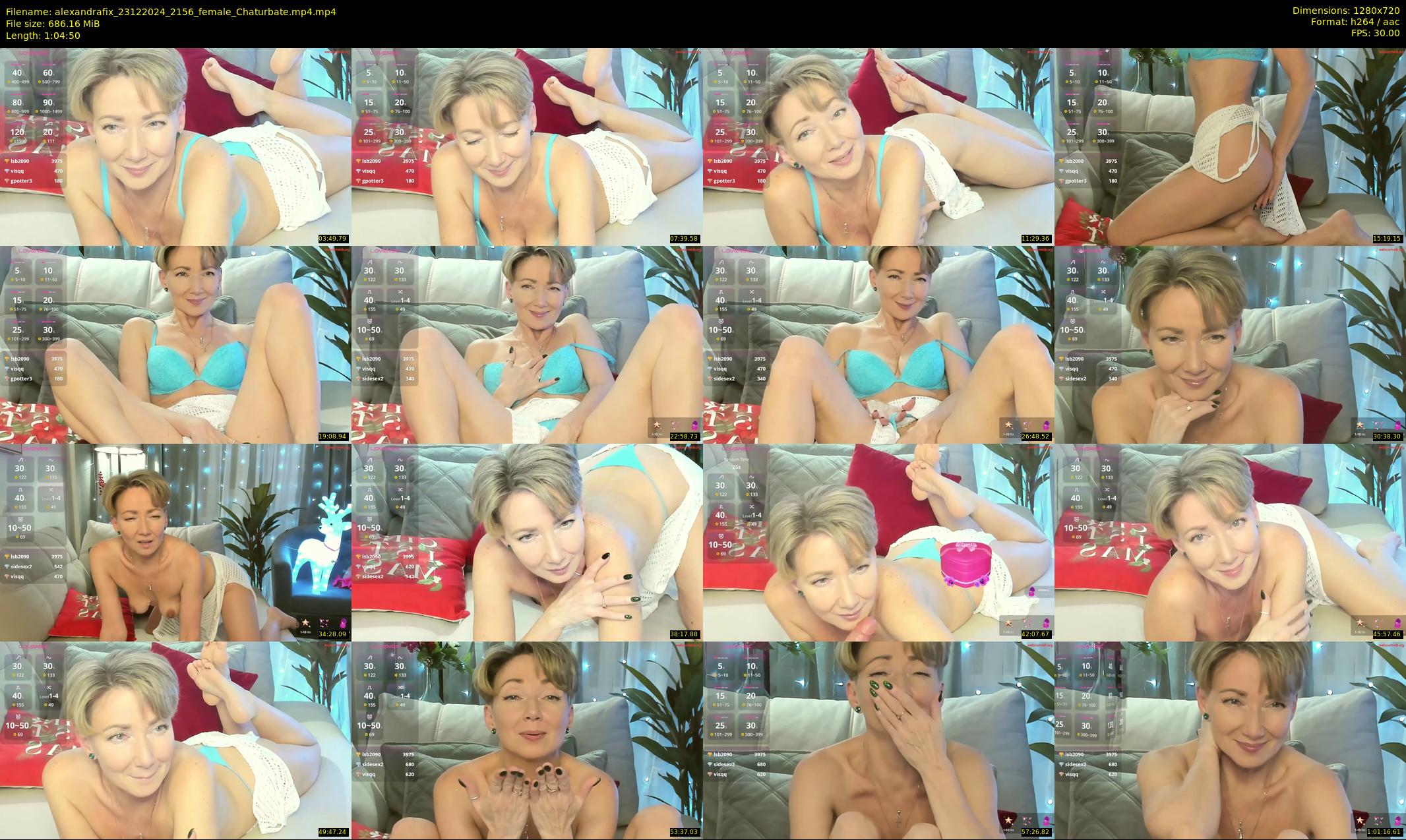 alexandrafix — 65 minute Chaturbate female cam show recording, 720p, Dec 23, 2024