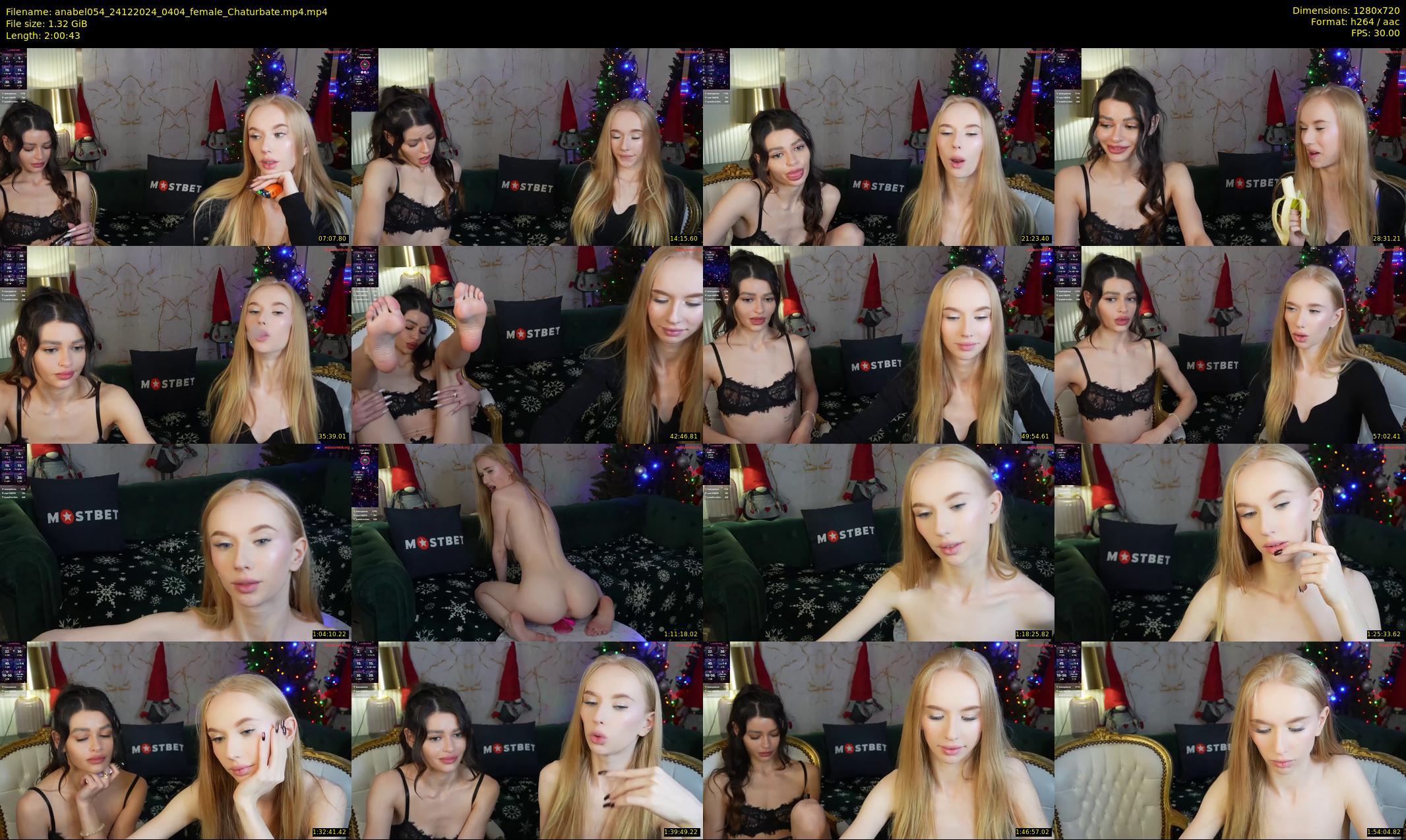 anabel054 — 121 minute Chaturbate female cam show recording, 720p, Dec 24, 2024
