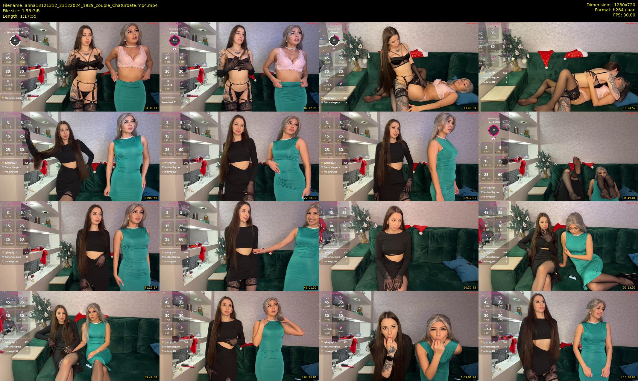 anna13121312 — 78 minute Chaturbate couple cam show recording, 720p, Dec 23, 2024