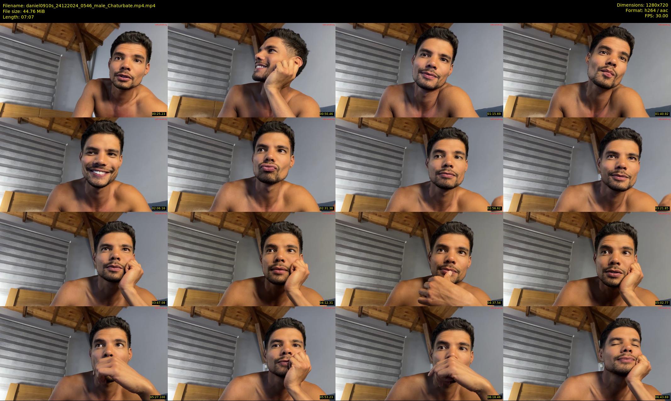 daniel0910s — 8 minute Chaturbate male cam show recording, 720p, Dec 24, 2024