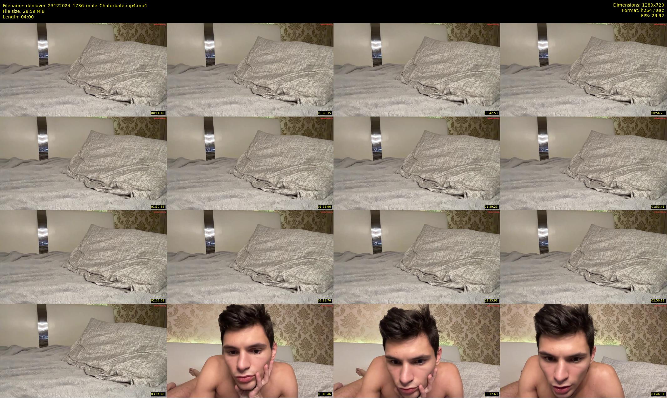 denlover — 4 minute Chaturbate male cam show recording, 720p, Dec 23, 2024