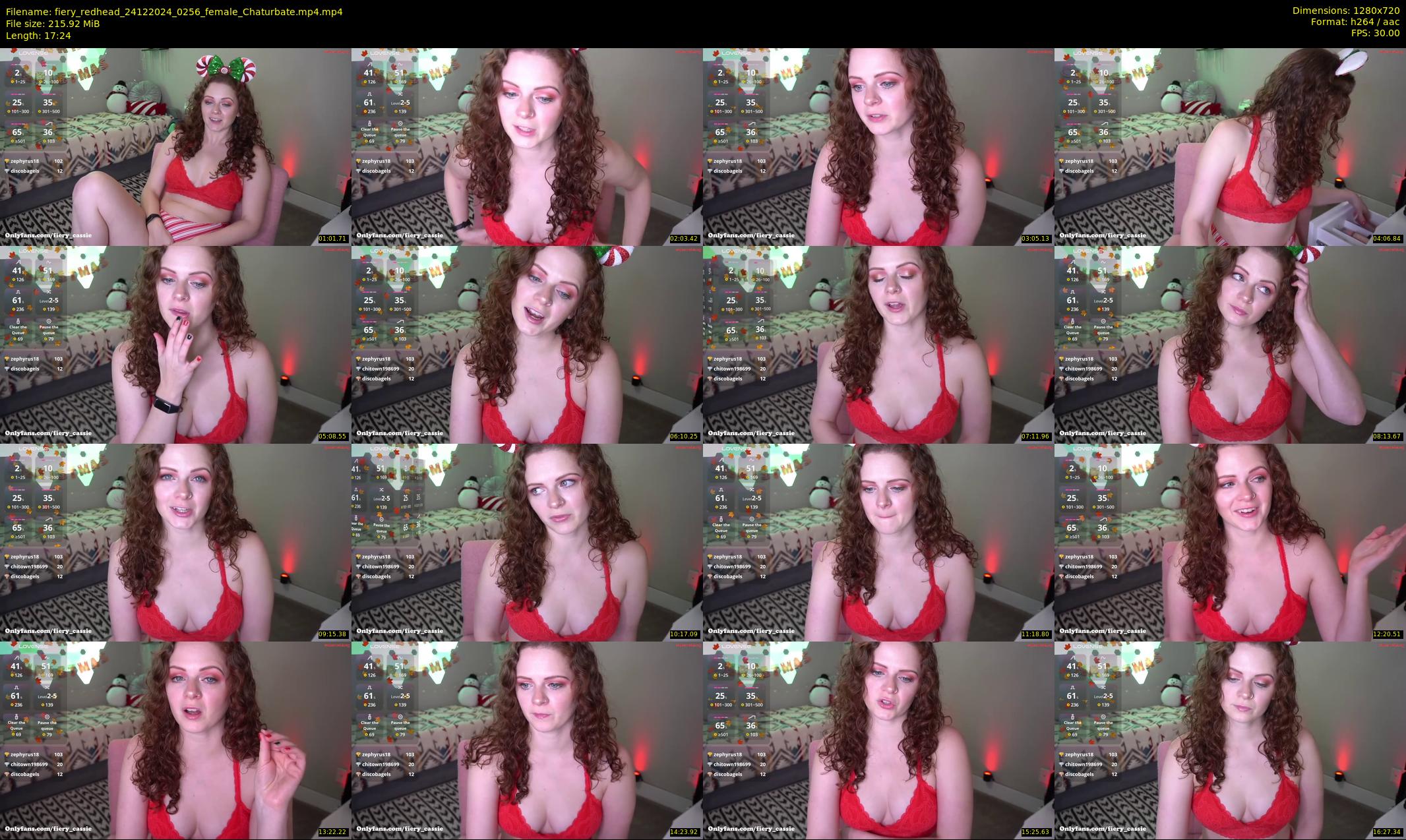 fiery_redhead — 18 minute Chaturbate female cam show recording, 720p, Dec 24, 2024