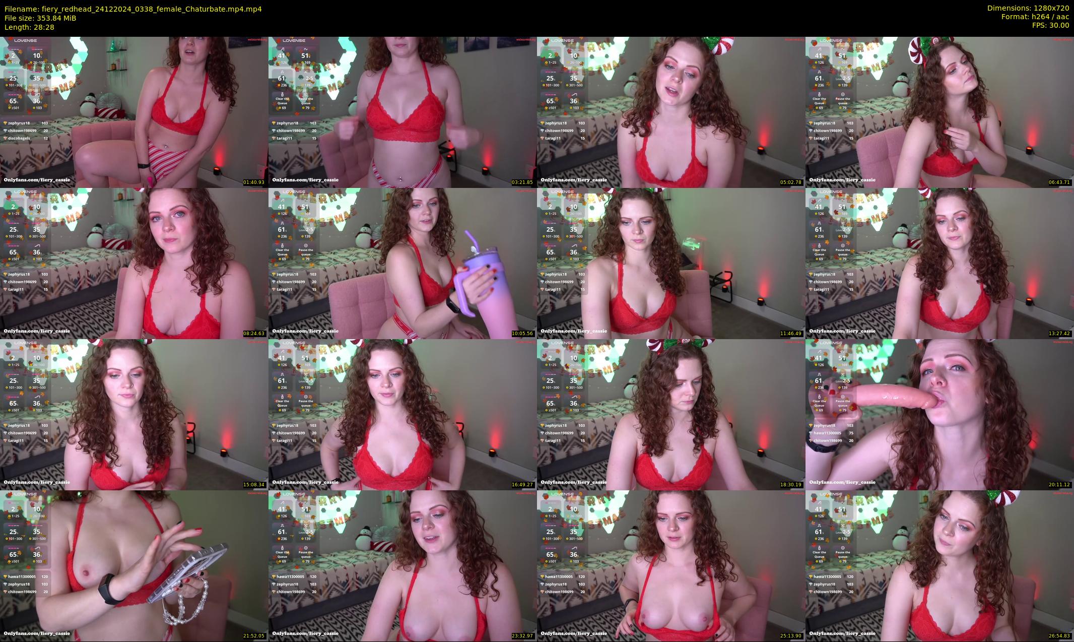 fiery_redhead — 29 minute Chaturbate female cam show recording, 720p, Dec 24, 2024