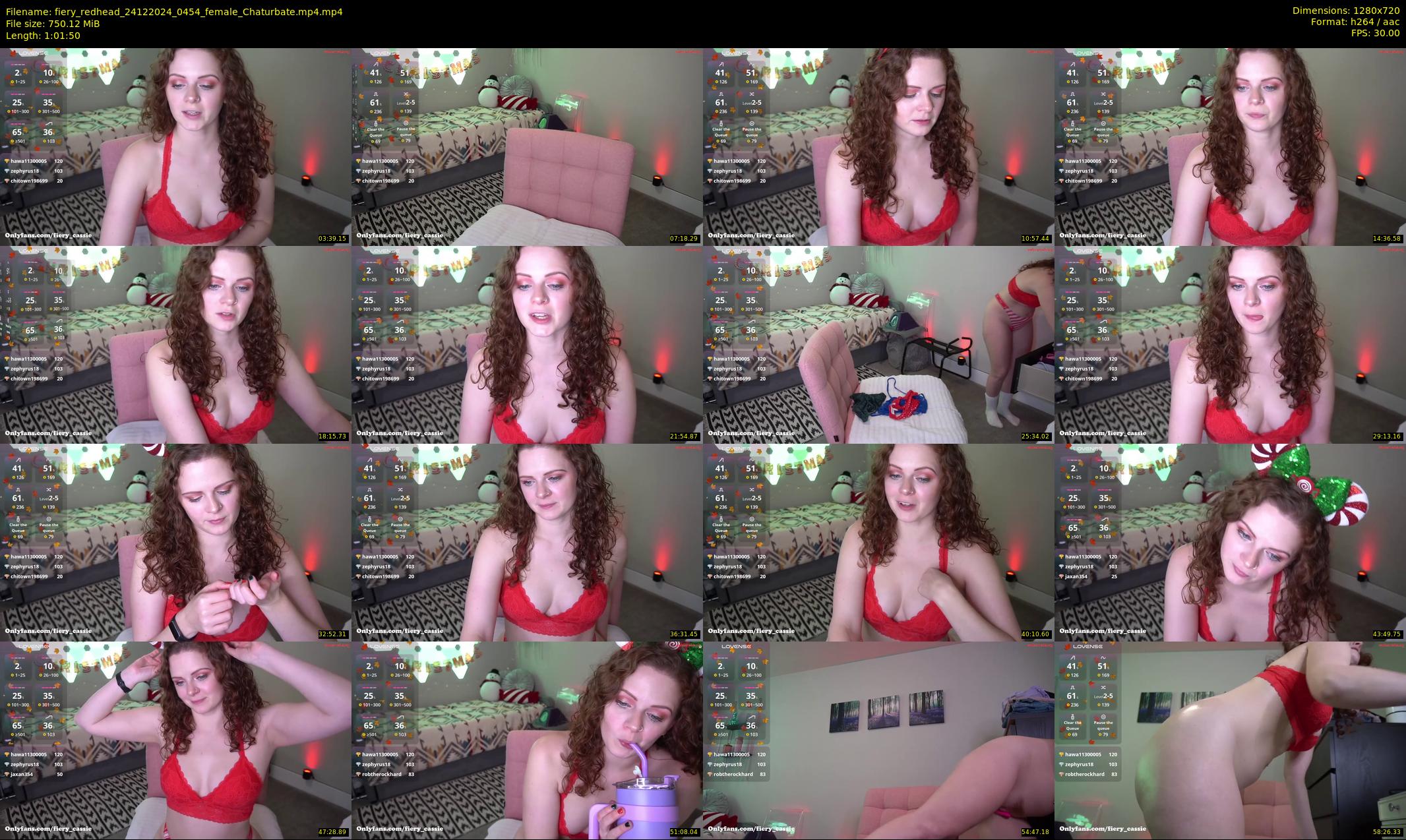 fiery_redhead — 62 minute Chaturbate female cam show recording, 720p, Dec 24, 2024