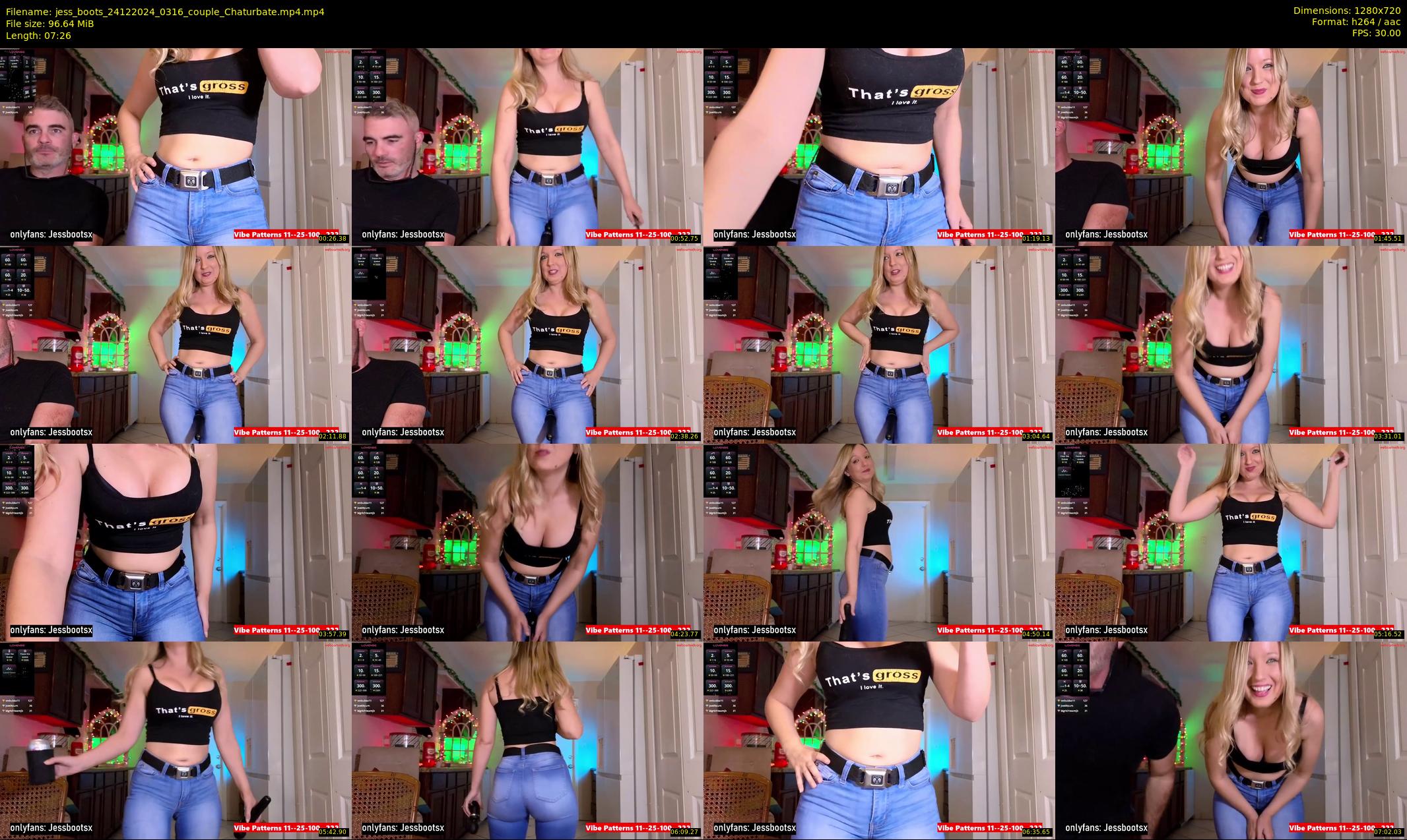 jess_boots — 8 minute Chaturbate female cam show recording, 720p, Dec 24, 2024