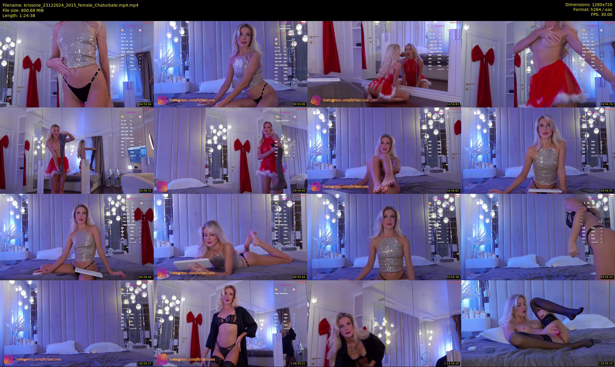 krissone — 85 minute Chaturbate female cam show recording, 720p, Dec 23, 2024