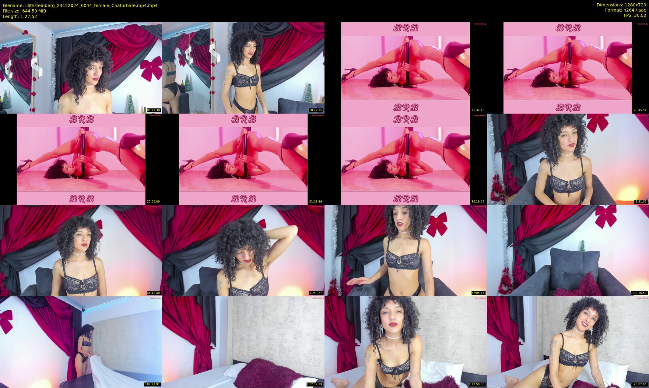 lilithsteinberg — 88 minute Chaturbate female cam show recording, 720p, Dec 24, 2024