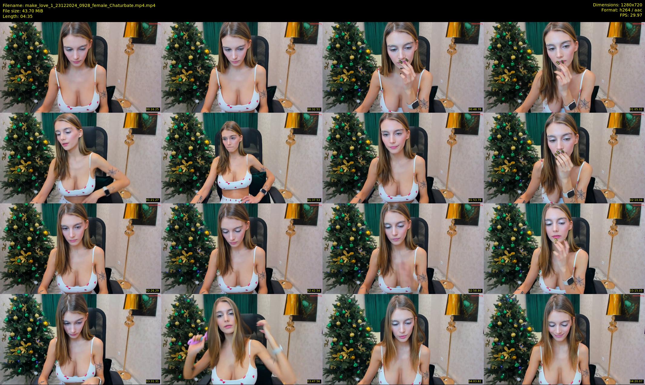 make_love_1 — 5 minute Chaturbate female cam show recording, 720p, Dec 23, 2024
