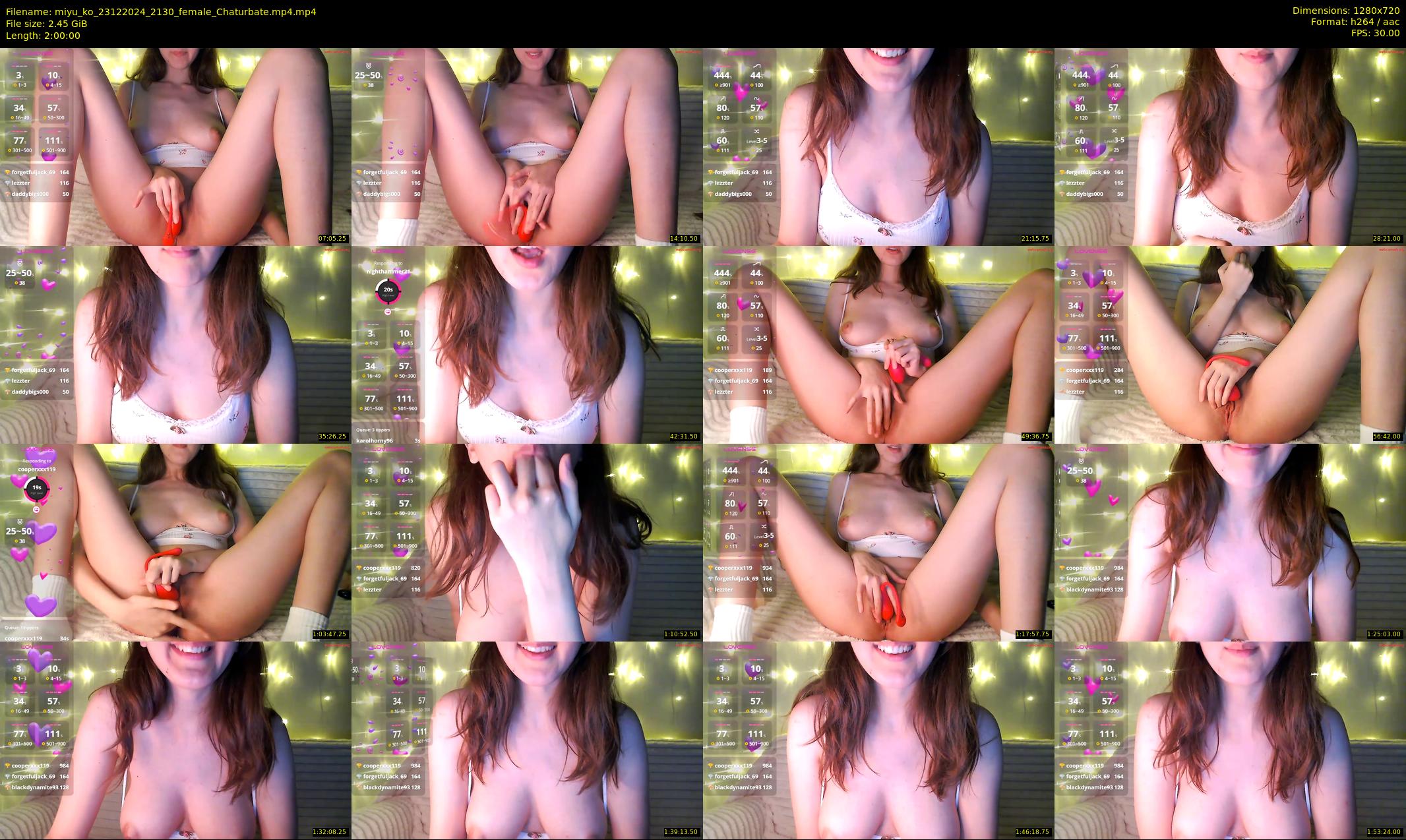 miyu_ko — 120 minute Chaturbate female cam show recording, 720p, Dec 23, 2024