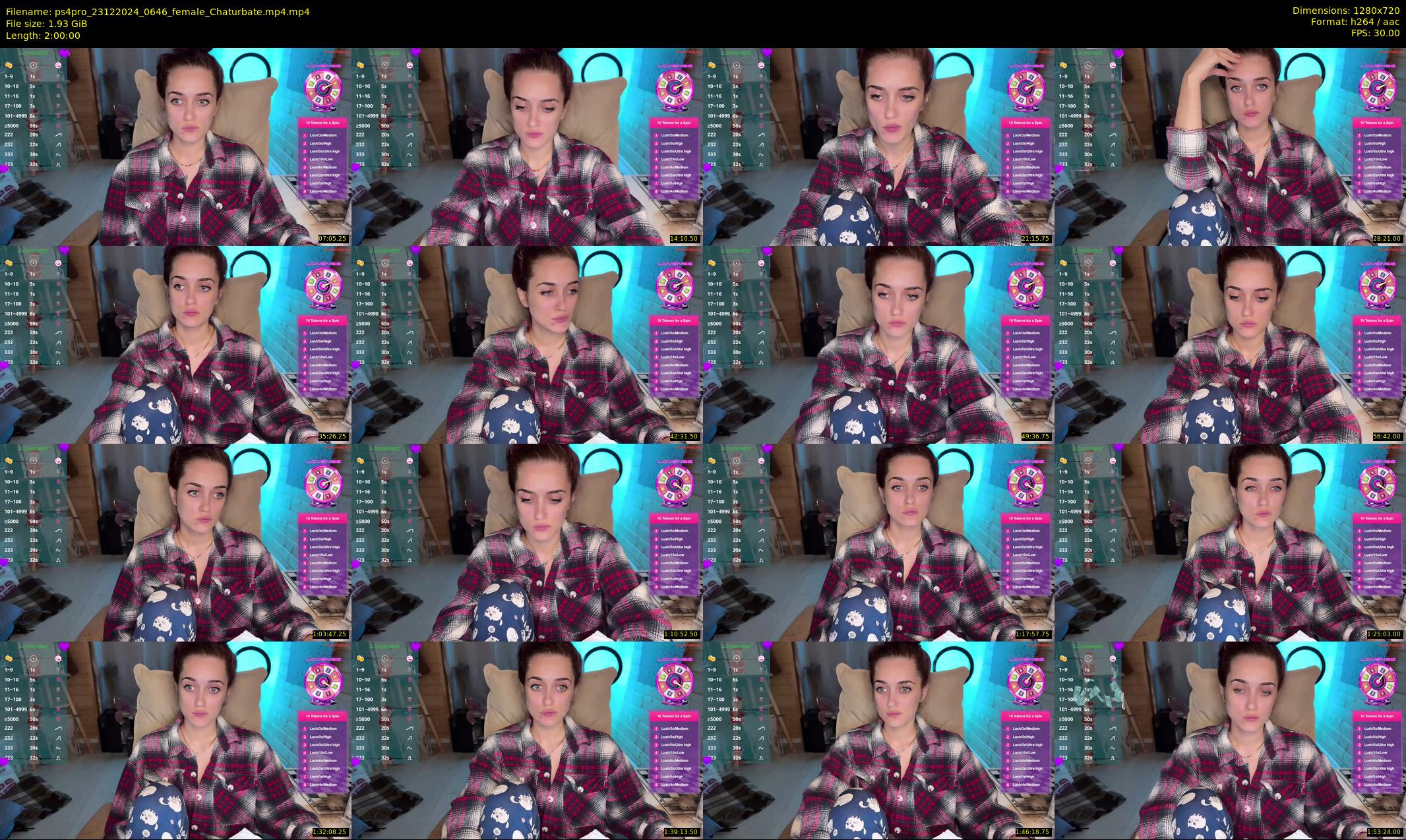ps4pro — 120 minute Chaturbate female cam show recording, 720p, Dec 23, 2024