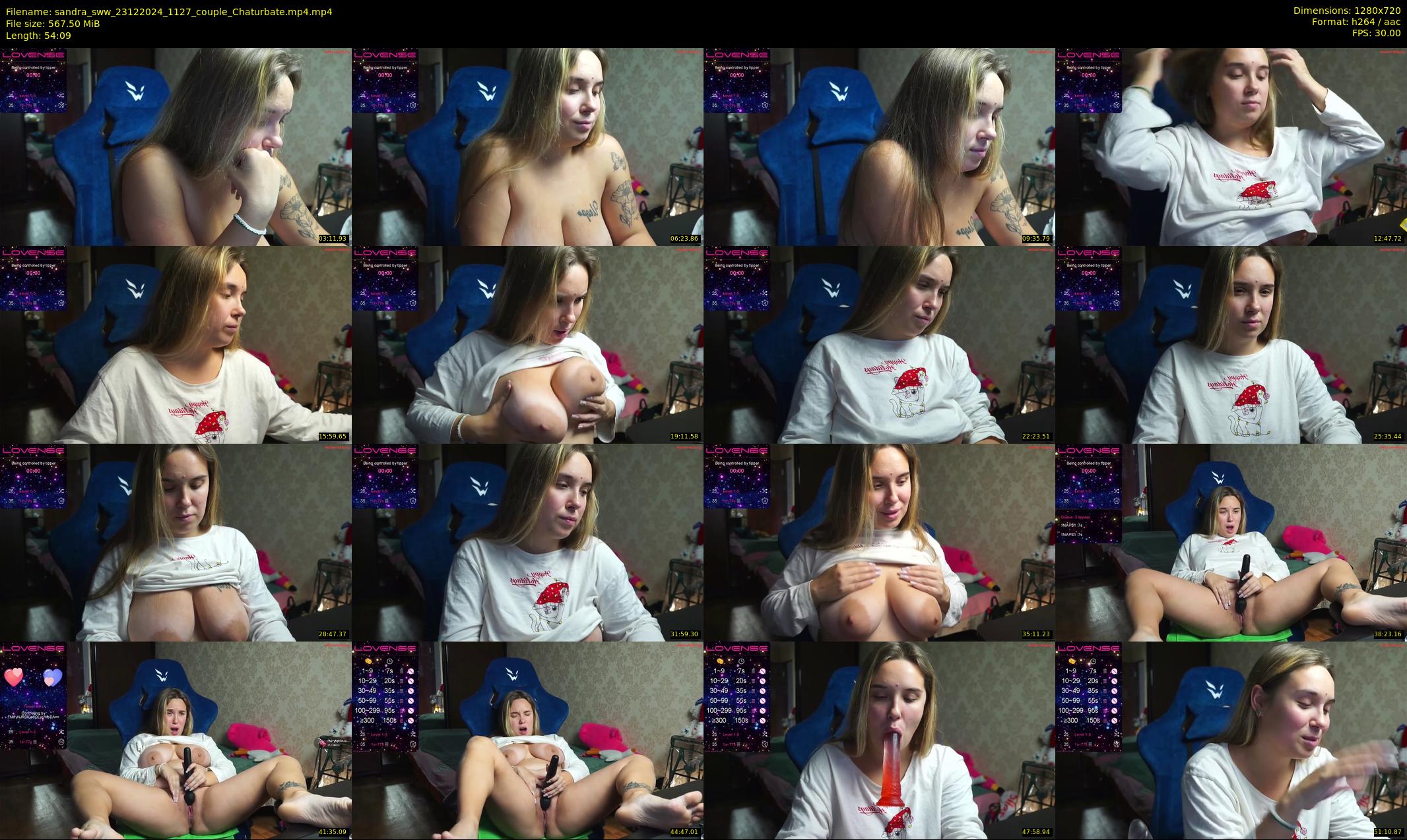 sandra_sww — 55 minute Chaturbate couple cam show recording, 720p, Dec 23, 2024