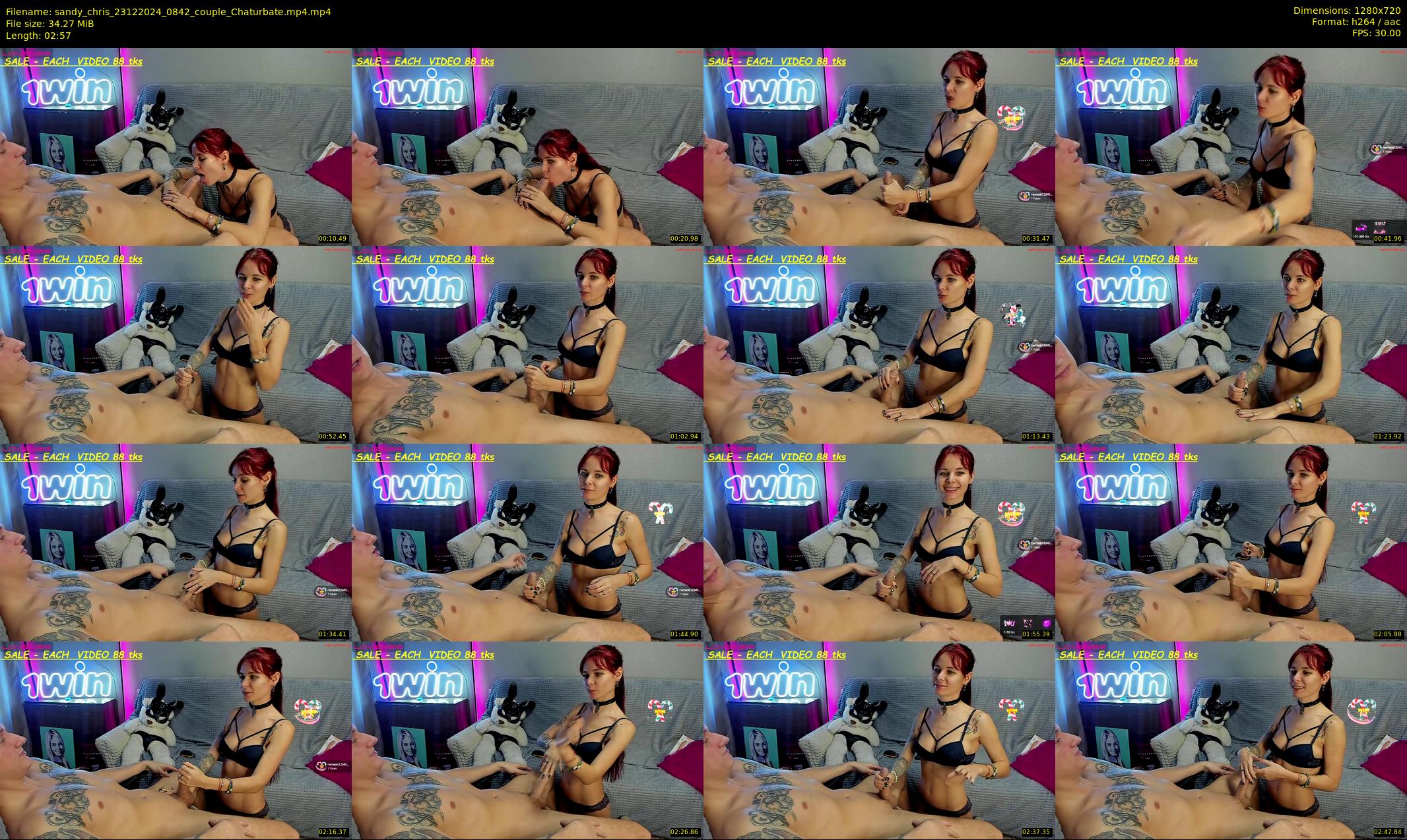sandy_chris — 3 minute Chaturbate couple cam show recording, 720p, Dec 23, 2024