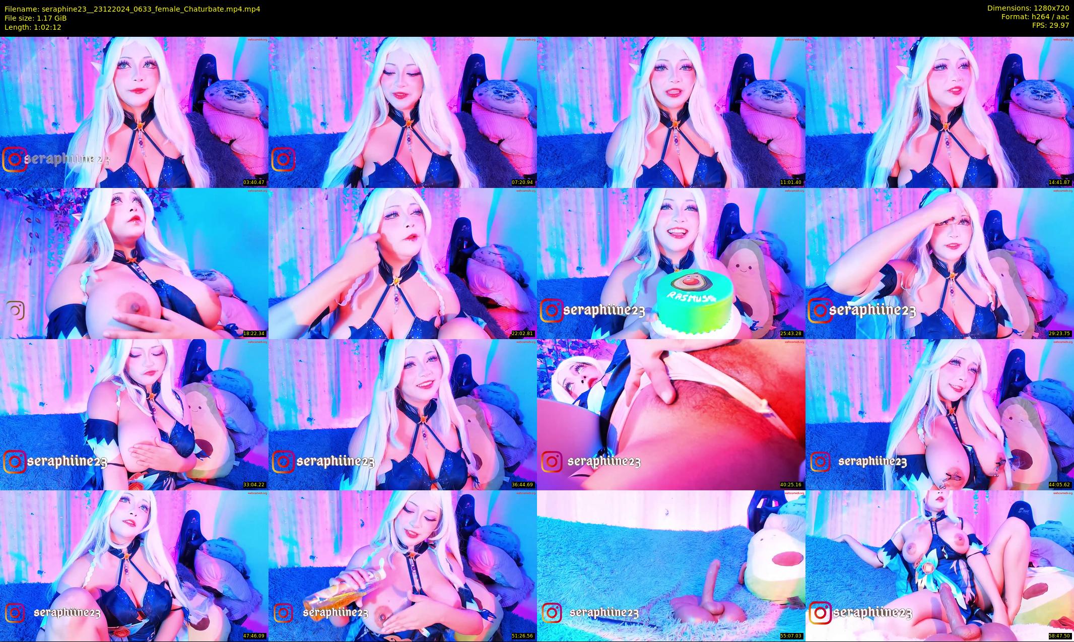 seraphine23_ — 63 minute Chaturbate female cam show recording, 720p, Dec 23, 2024