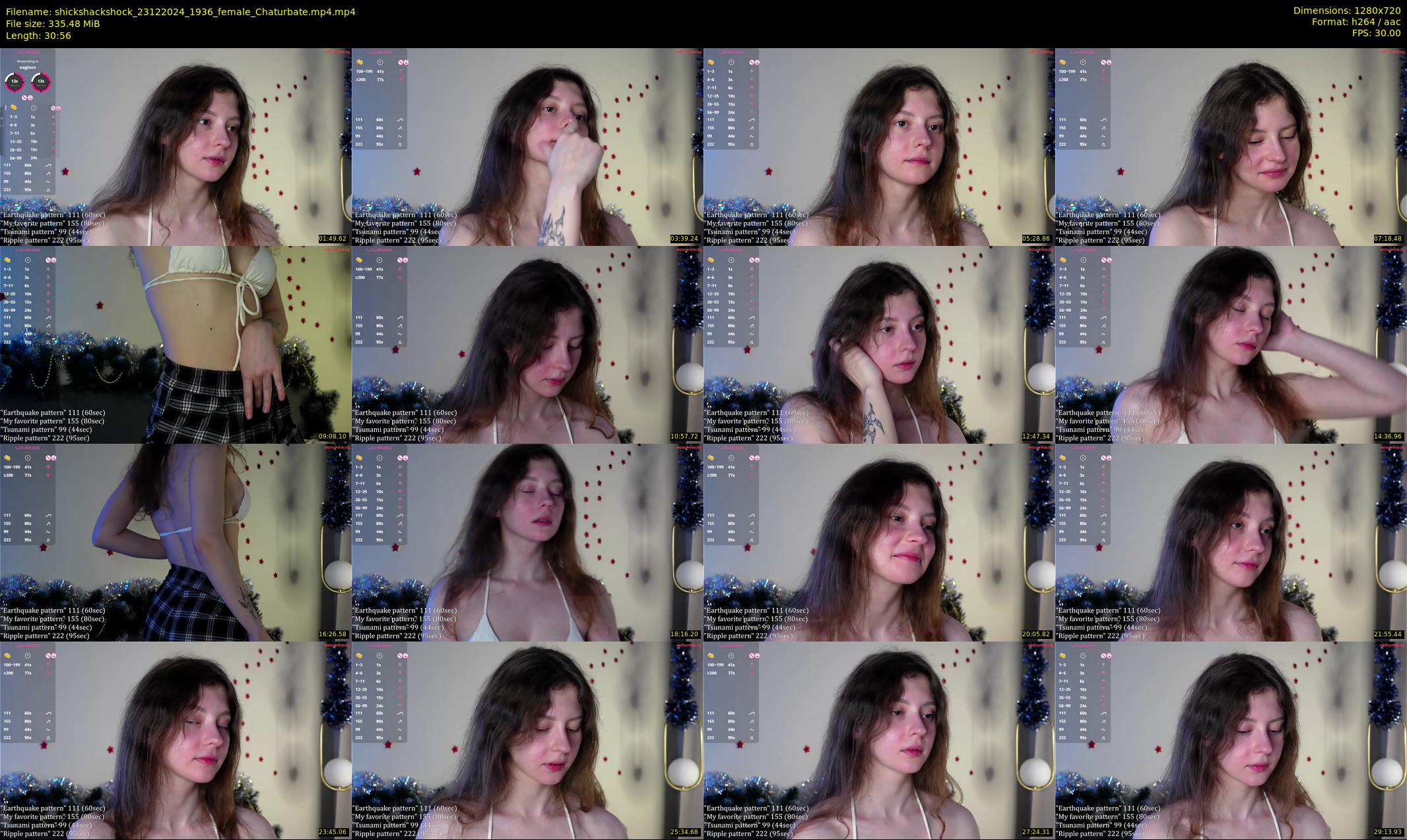 shickshackshock — 31 minute Chaturbate female cam show recording, 720p, Dec 23, 2024