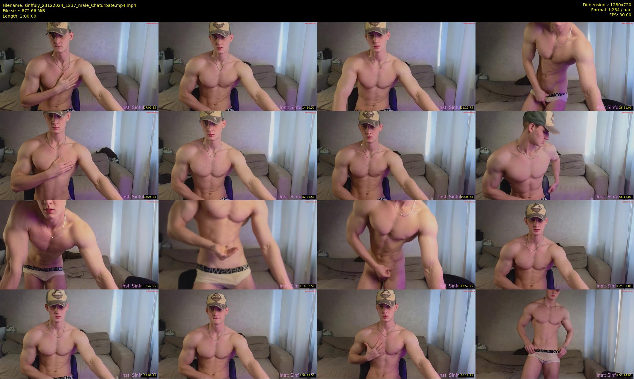 sinffuly — 120 minute Chaturbate male cam show recording, 720p, Dec 23, 2024
