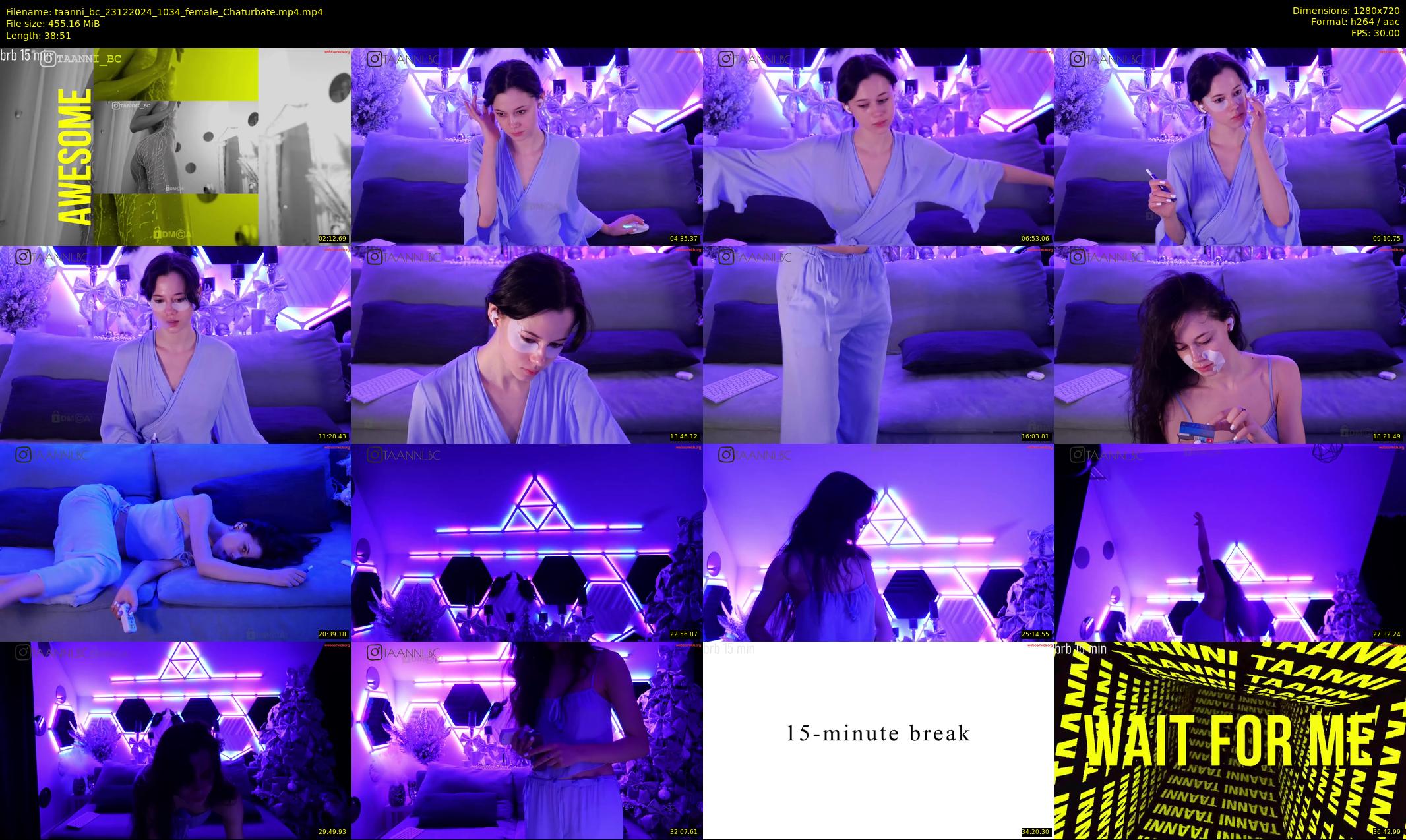 taanni_bc — 39 minute Chaturbate female cam show recording, 720p, Dec 23, 2024