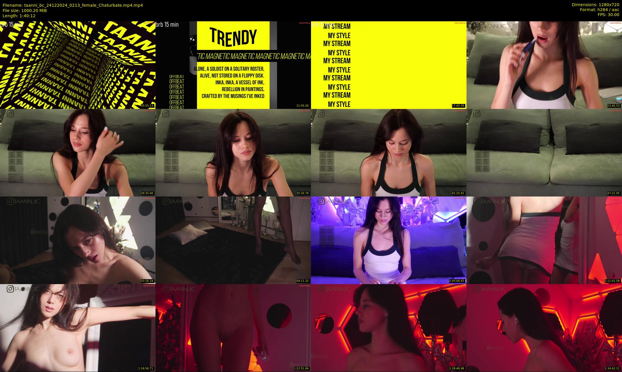 taanni_bc — 101 minute Chaturbate female cam show recording, 720p, Dec 24, 2024