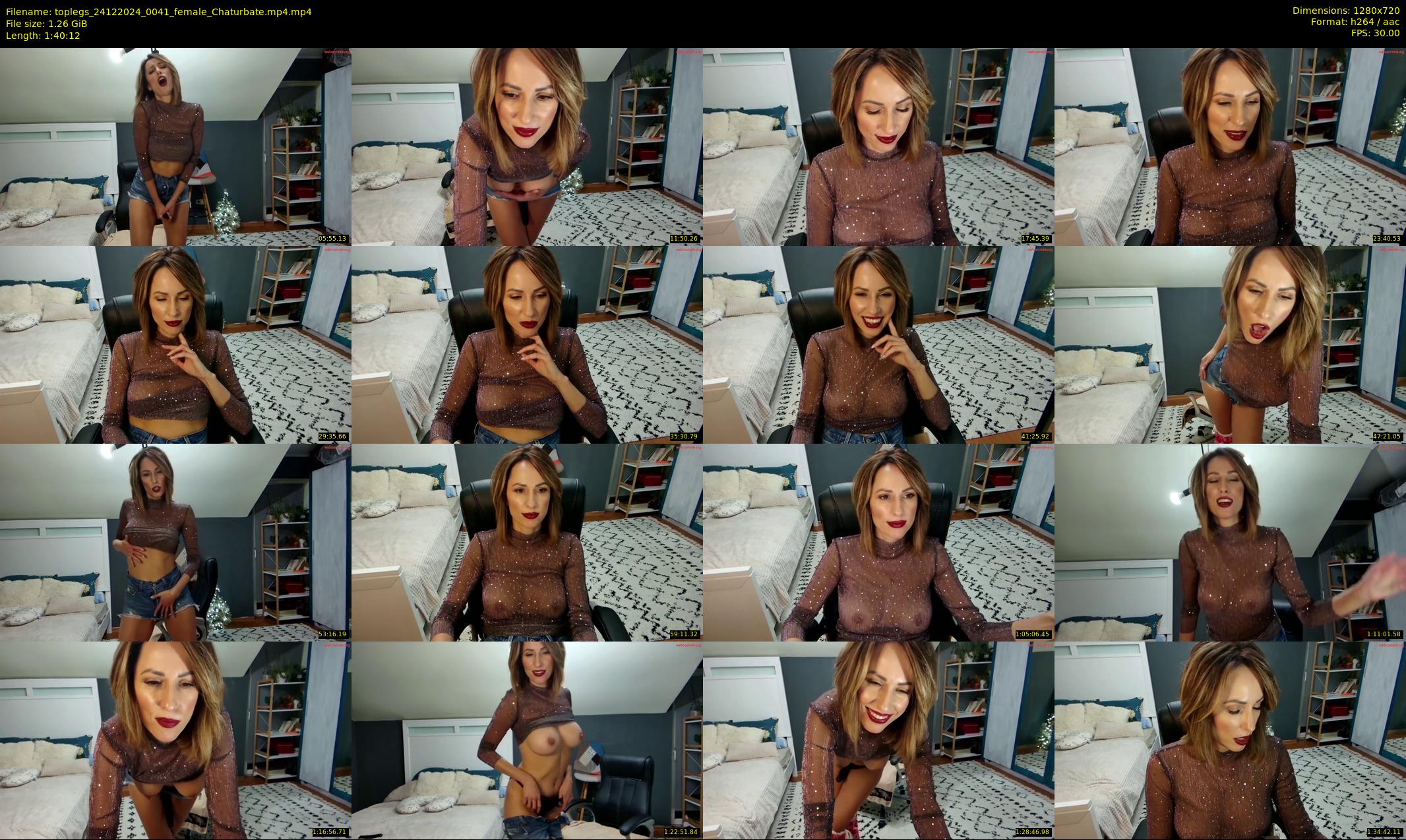 toplegs — 101 minute Chaturbate female cam show recording, 720p, Dec 24, 2024