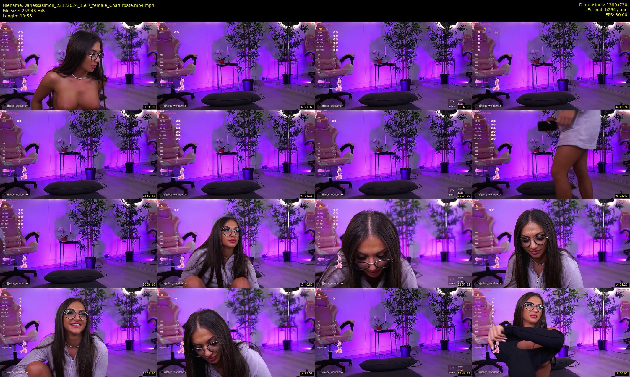 vanessasimon — 20 minute Chaturbate female cam show recording, 720p, Dec 23, 2024