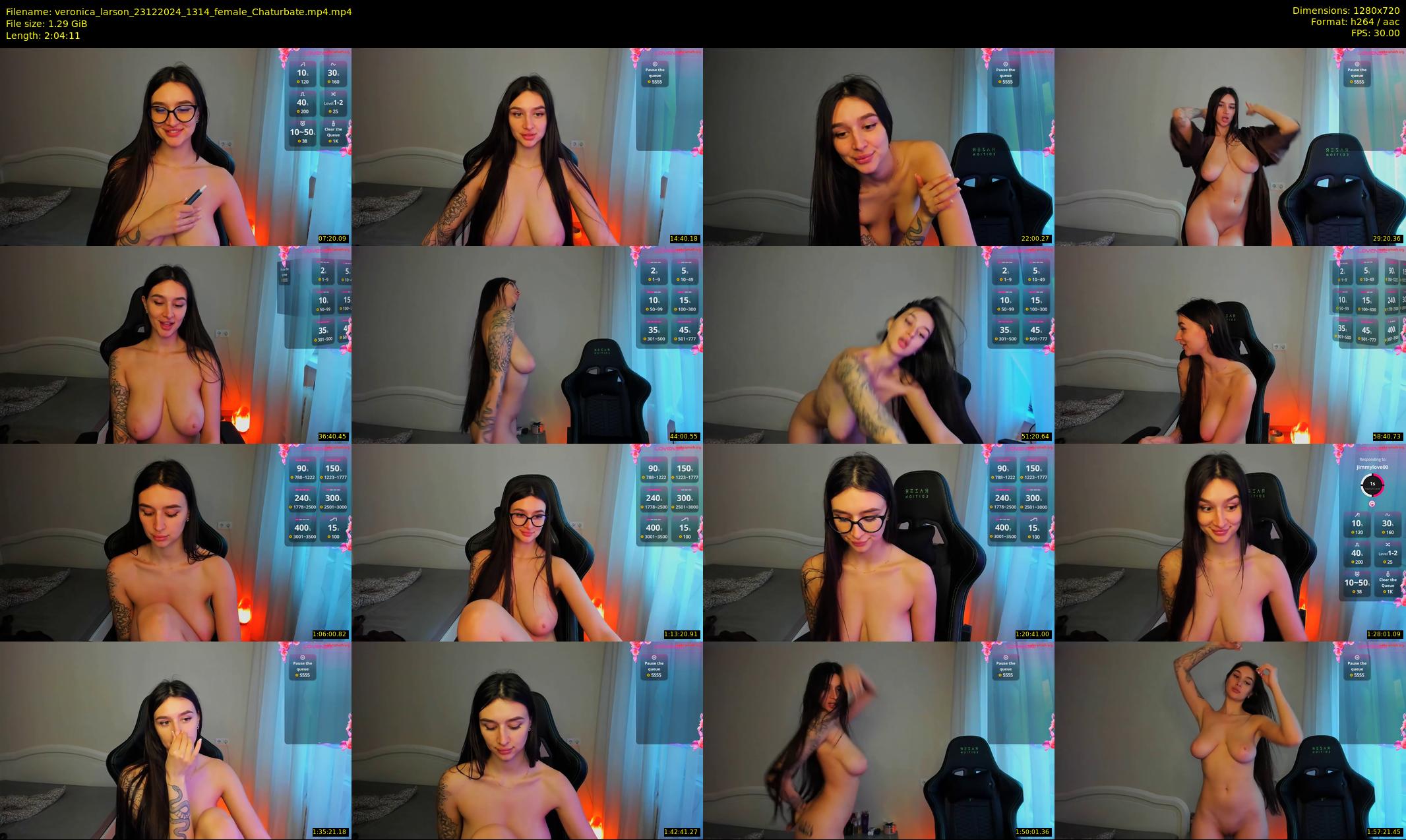 veronica_larson — 125 minute Chaturbate female cam show recording, 720p, Dec 23, 2024