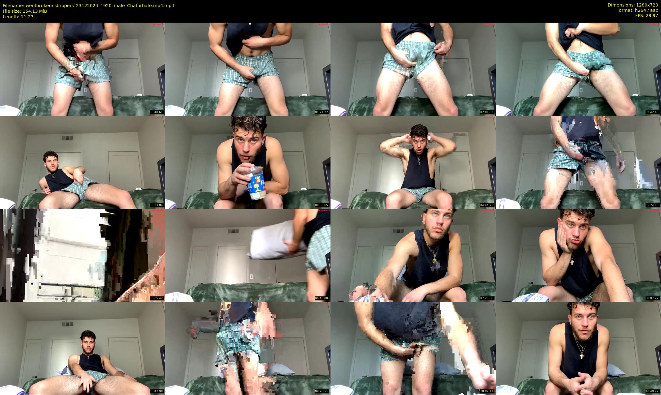 wentbrokeonstrippers — 12 minute Chaturbate male cam show recording, 720p, Dec 23, 2024
