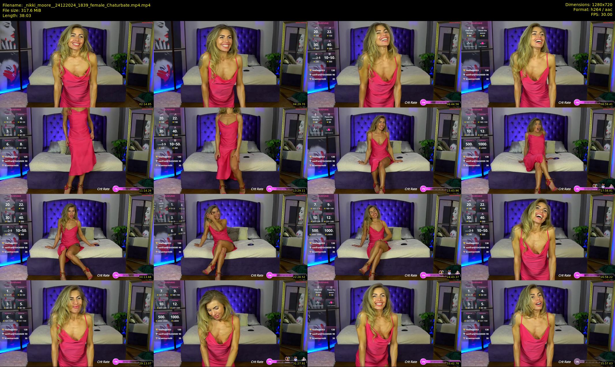 _nikki_moore_ — 39 minute Chaturbate female cam show recording, 720p, Dec 24, 2024