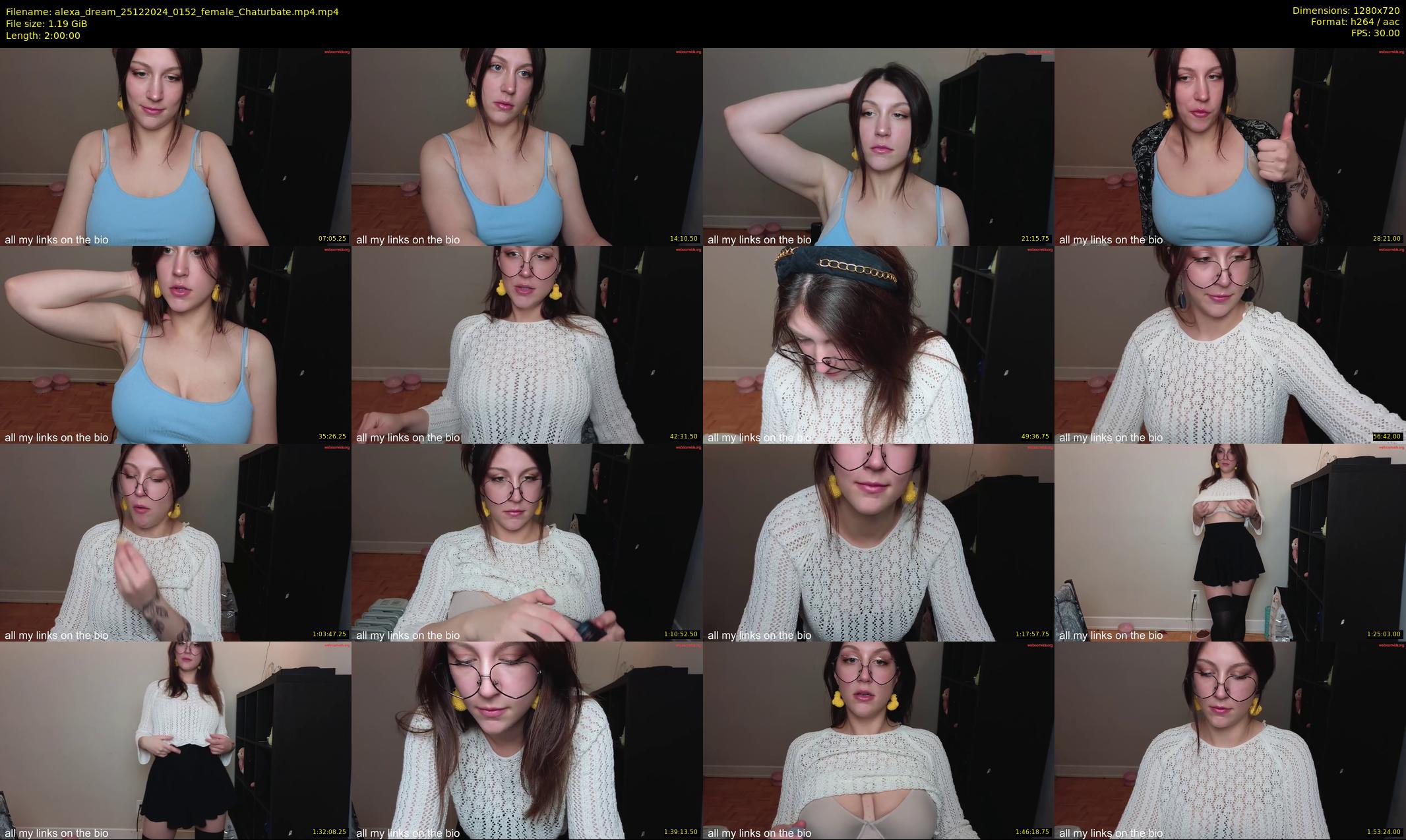 alexa_dream — 120 minute Chaturbate female cam show recording, 720p, Dec 25, 2024