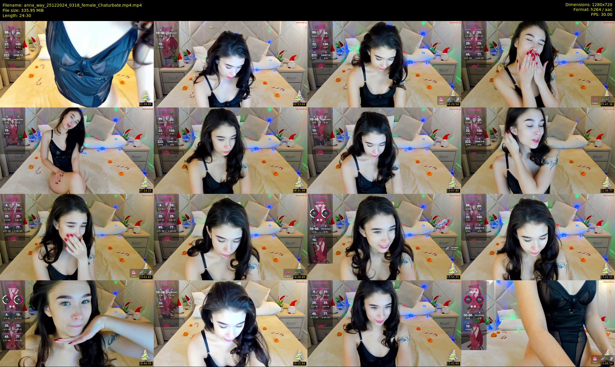 anna_way — 25 minute Chaturbate female cam show recording, 720p, Dec 25, 2024