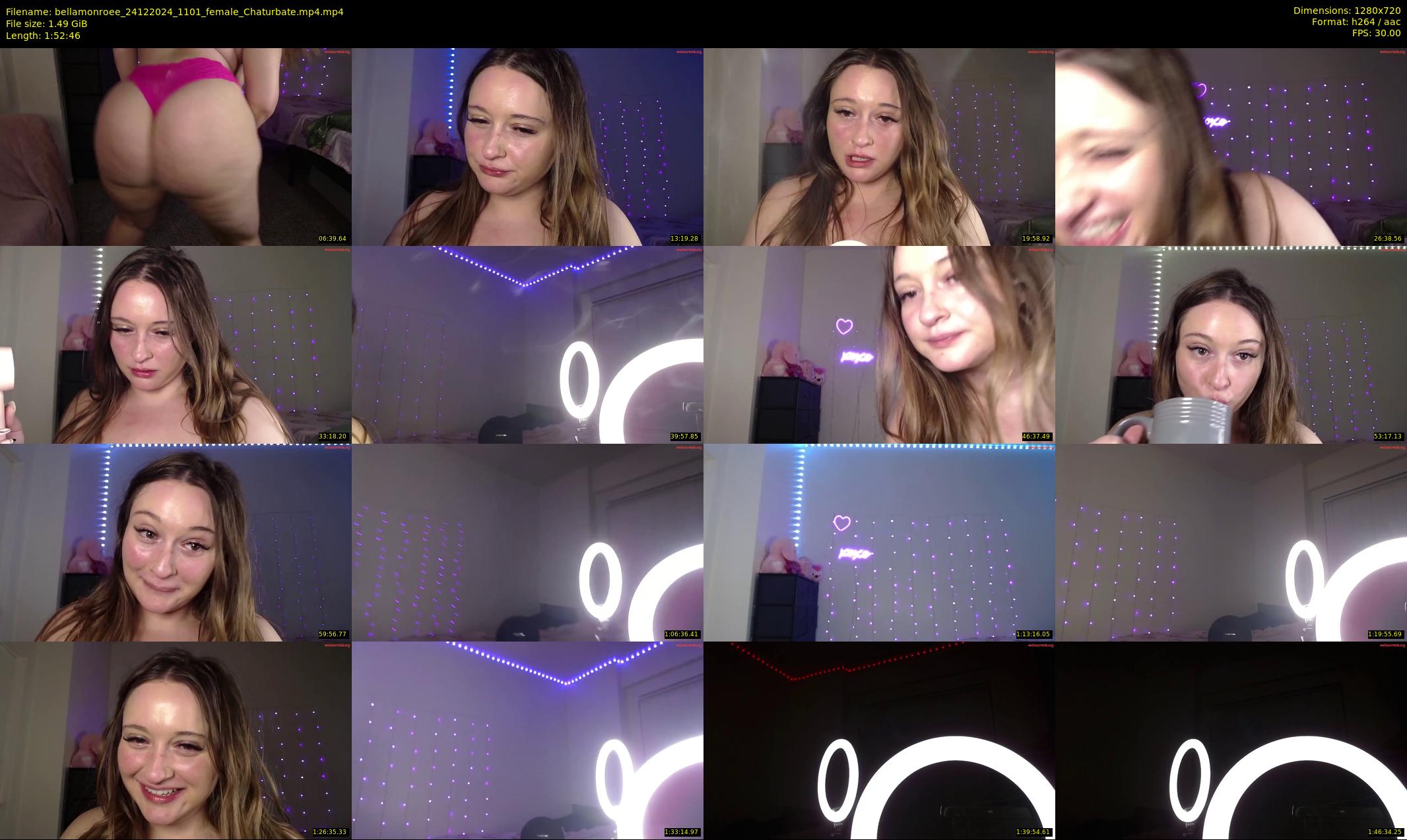 bellamonroee — 113 minute Chaturbate female cam show recording, 720p, Dec 24, 2024