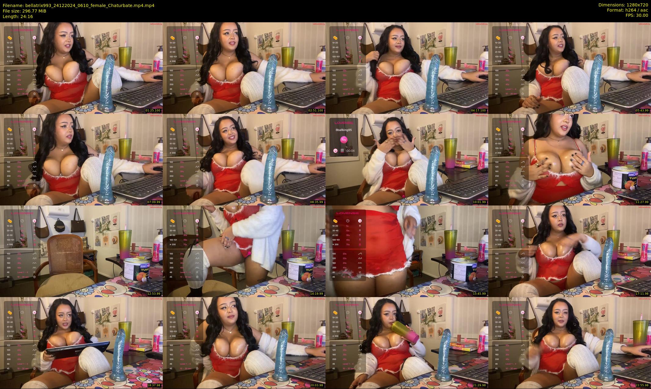 bellatrix993 — 25 minute Chaturbate female cam show recording, 720p, Dec 24, 2024
