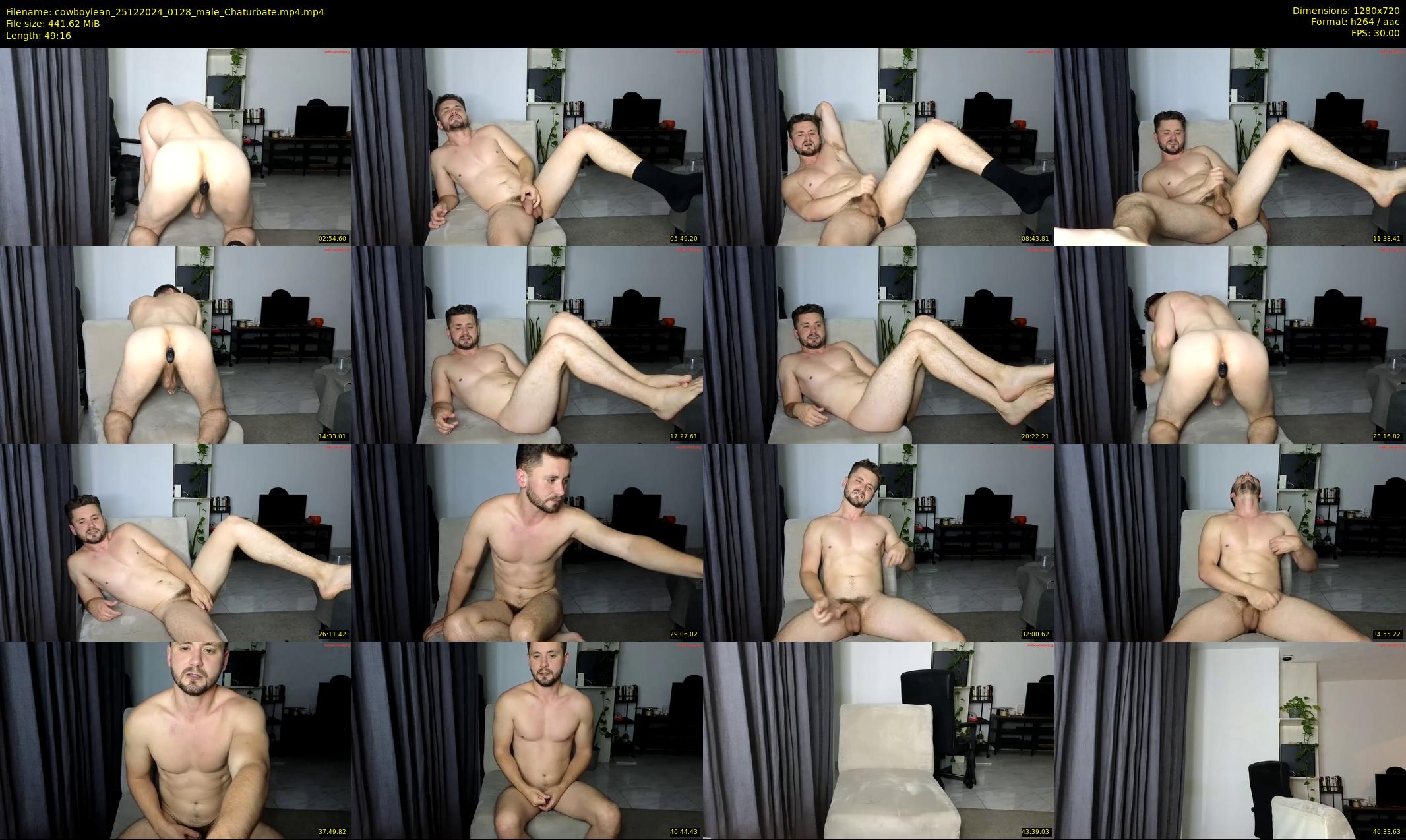 cowboylean — 50 minute Chaturbate male cam show recording, 720p, Dec 25, 2024