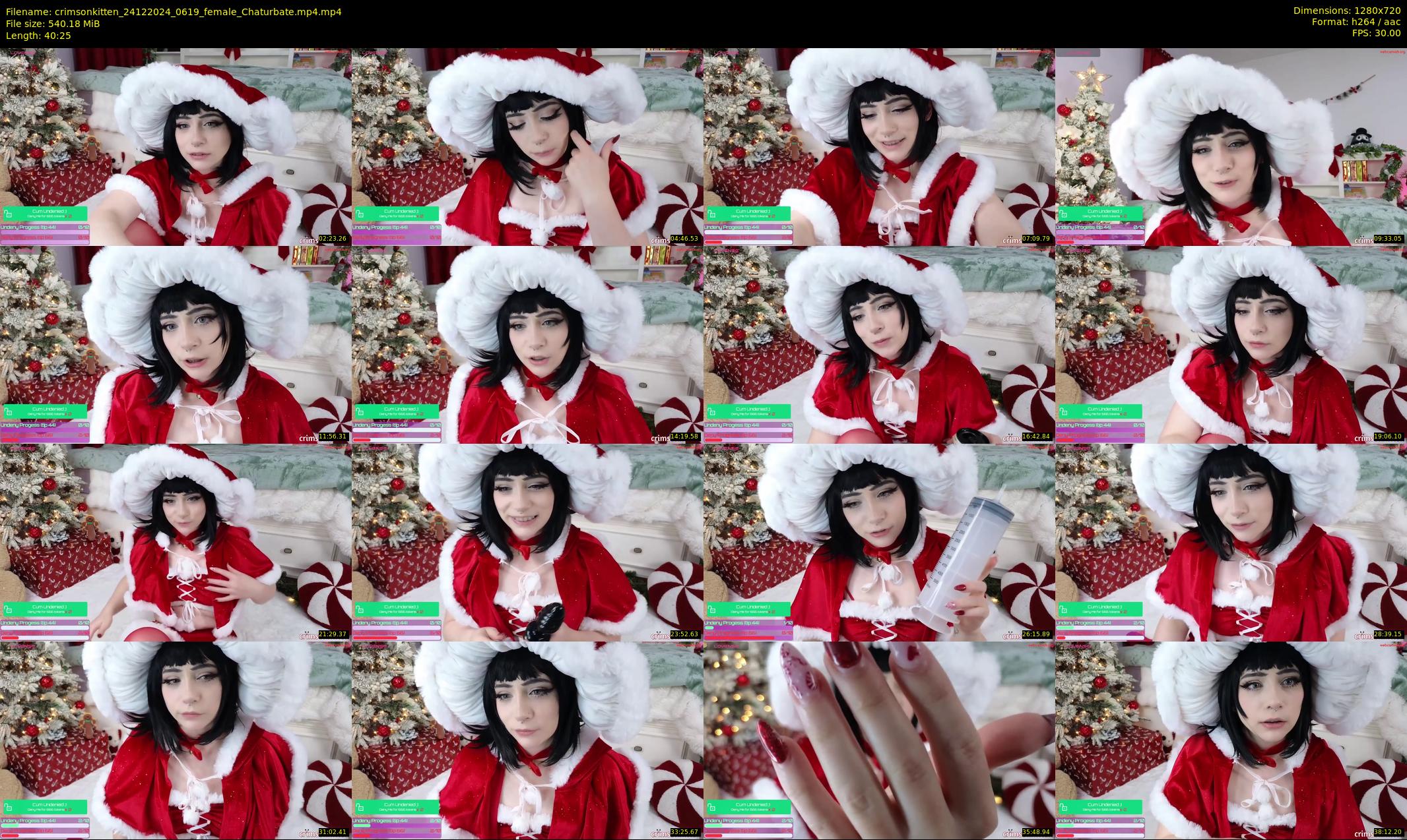 crimsonkitten — 41 minute Chaturbate female cam show recording, 720p, Dec 24, 2024