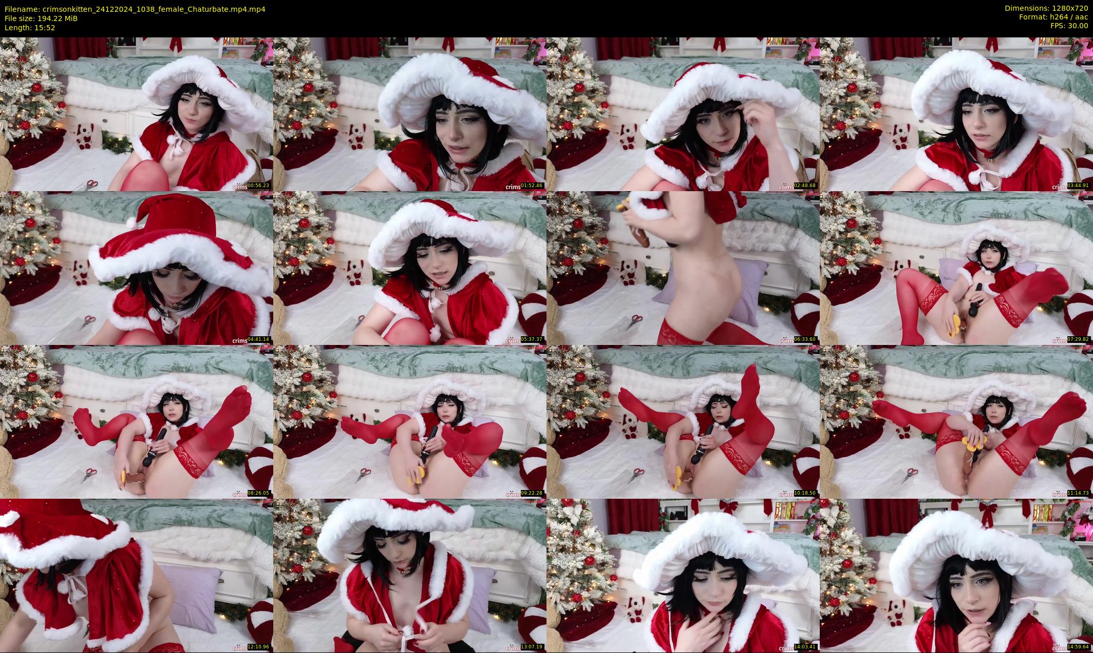 crimsonkitten — 16 minute Chaturbate female cam show recording, 720p, Dec 24, 2024