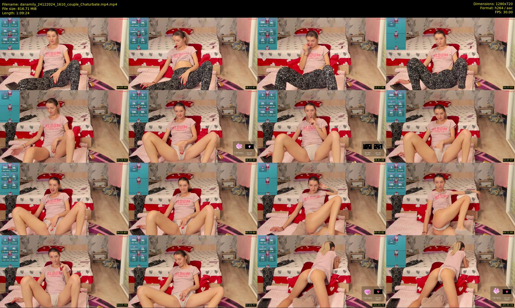 danamily — 70 minute Chaturbate female cam show recording, 720p, Dec 24, 2024