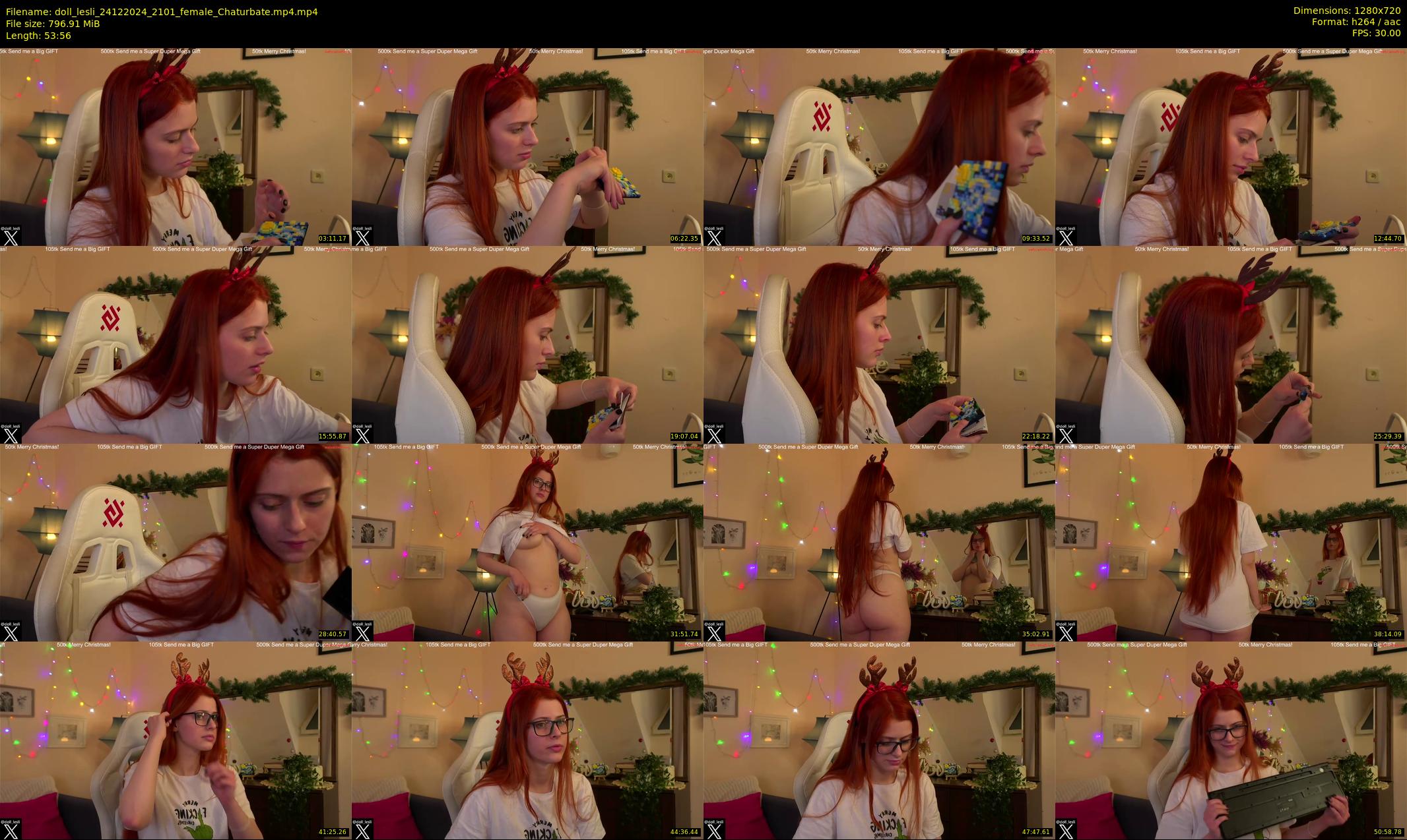 doll_lesli — 54 minute Chaturbate female cam show recording, 720p, Dec 24, 2024