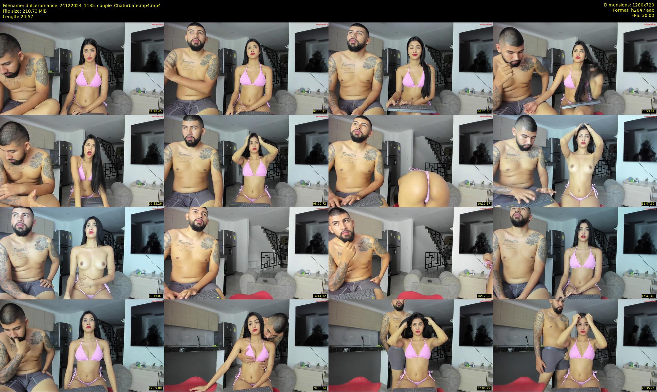 dulceromance — 25 minute Chaturbate couple cam show recording, 720p, Dec 24, 2024