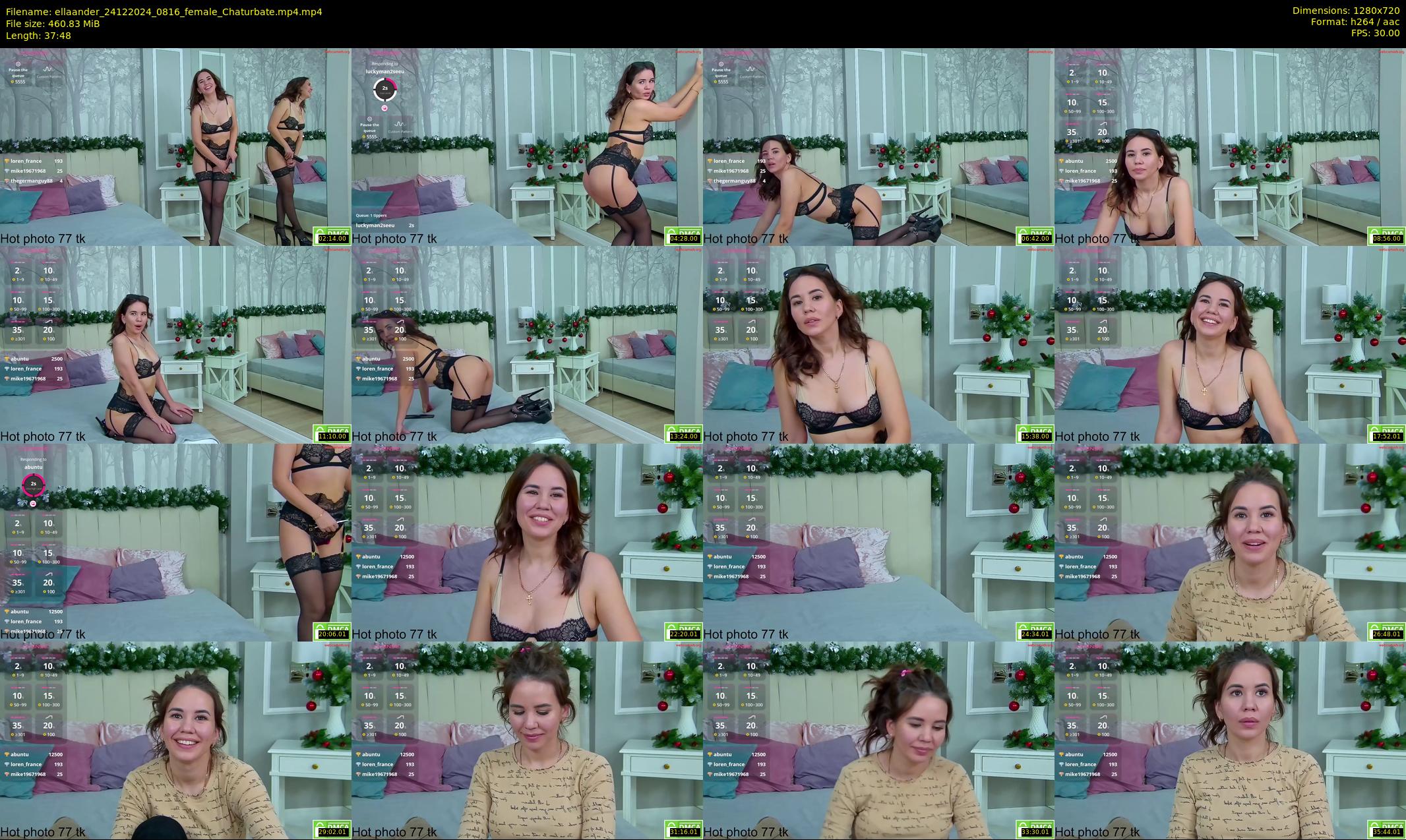 ellaander — 38 minute Chaturbate female cam show recording, 720p, Dec 24, 2024
