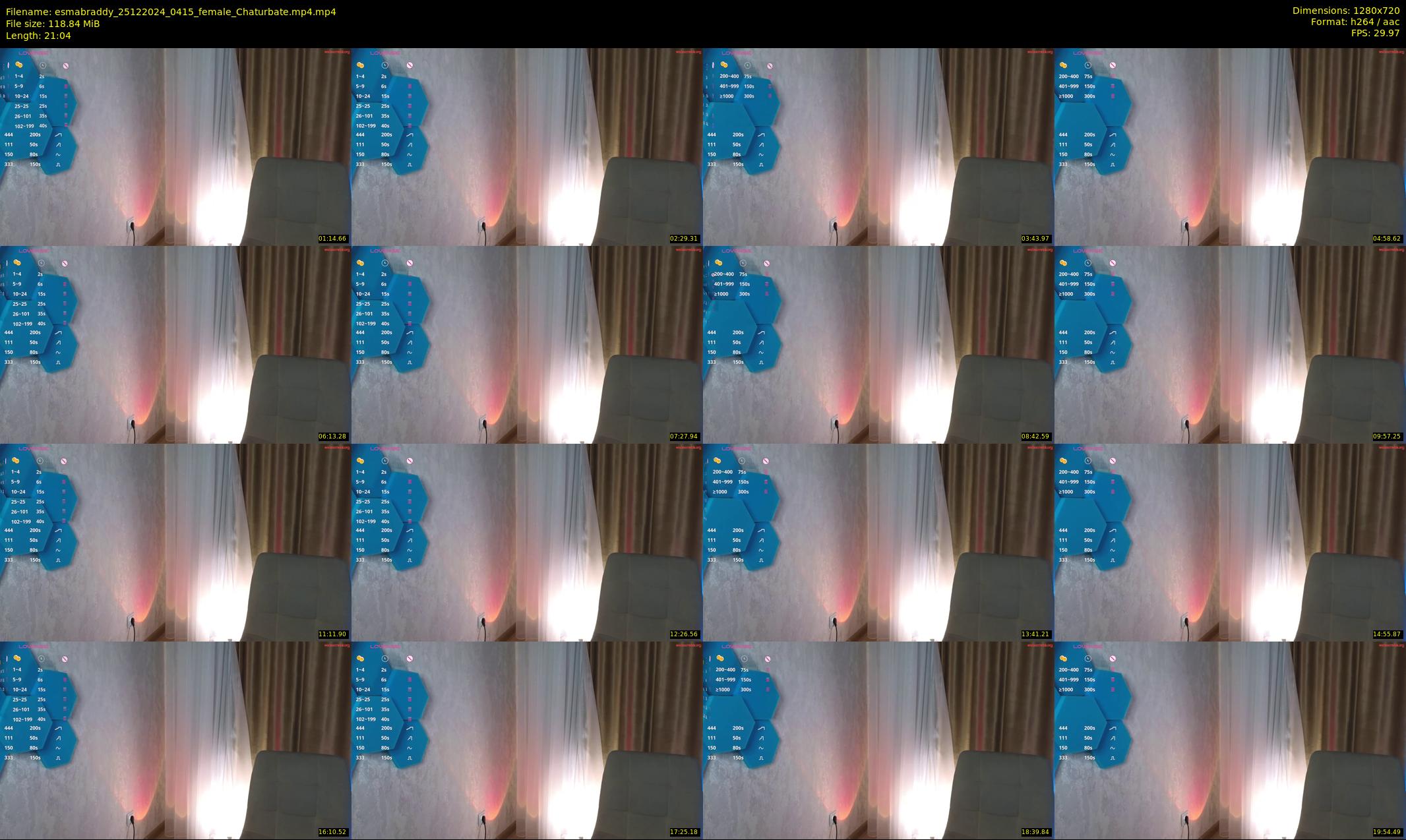 esmabraddy — 22 minute Chaturbate female cam show recording, 720p, Dec 25, 2024