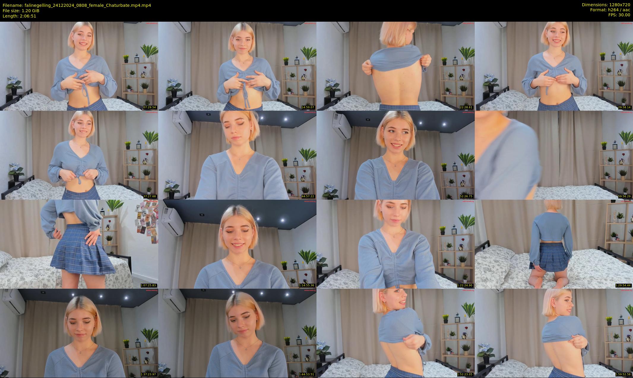 falinegelling — 127 minute Chaturbate female cam show recording, 720p, Dec 24, 2024