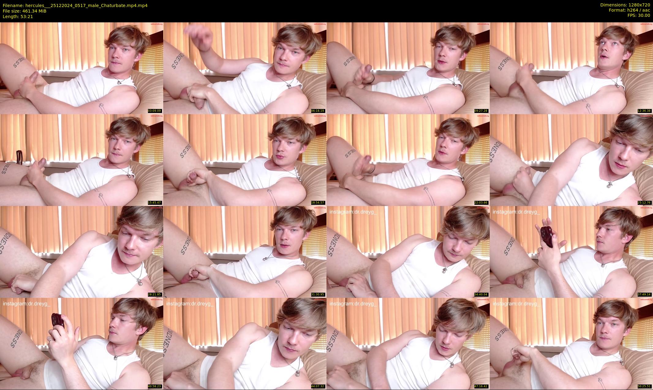 hercules__ — 54 minute Chaturbate male cam show recording, 720p, Dec 25, 2024
