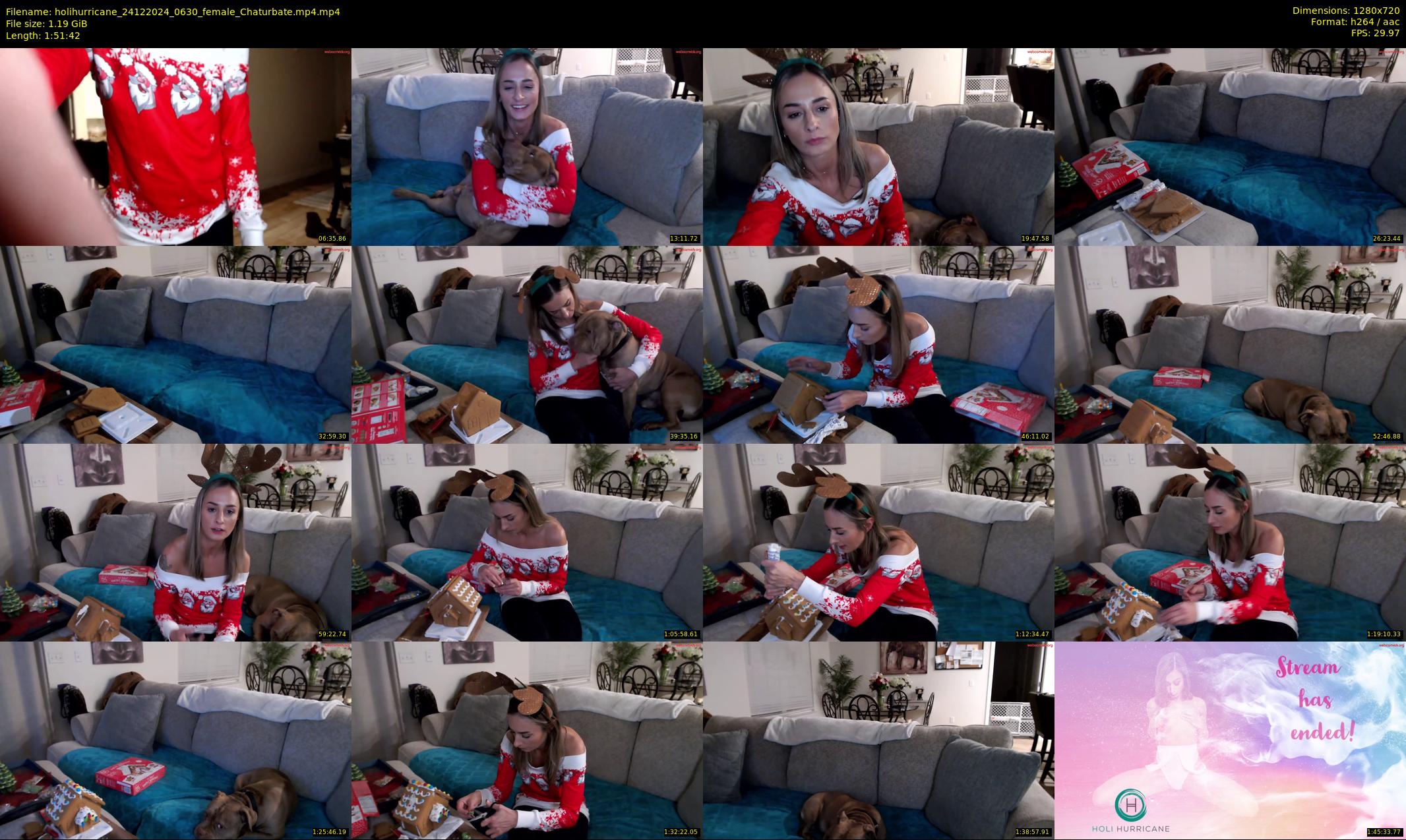 holihurricane — 112 minute Chaturbate female cam show recording, 720p, Dec 24, 2024