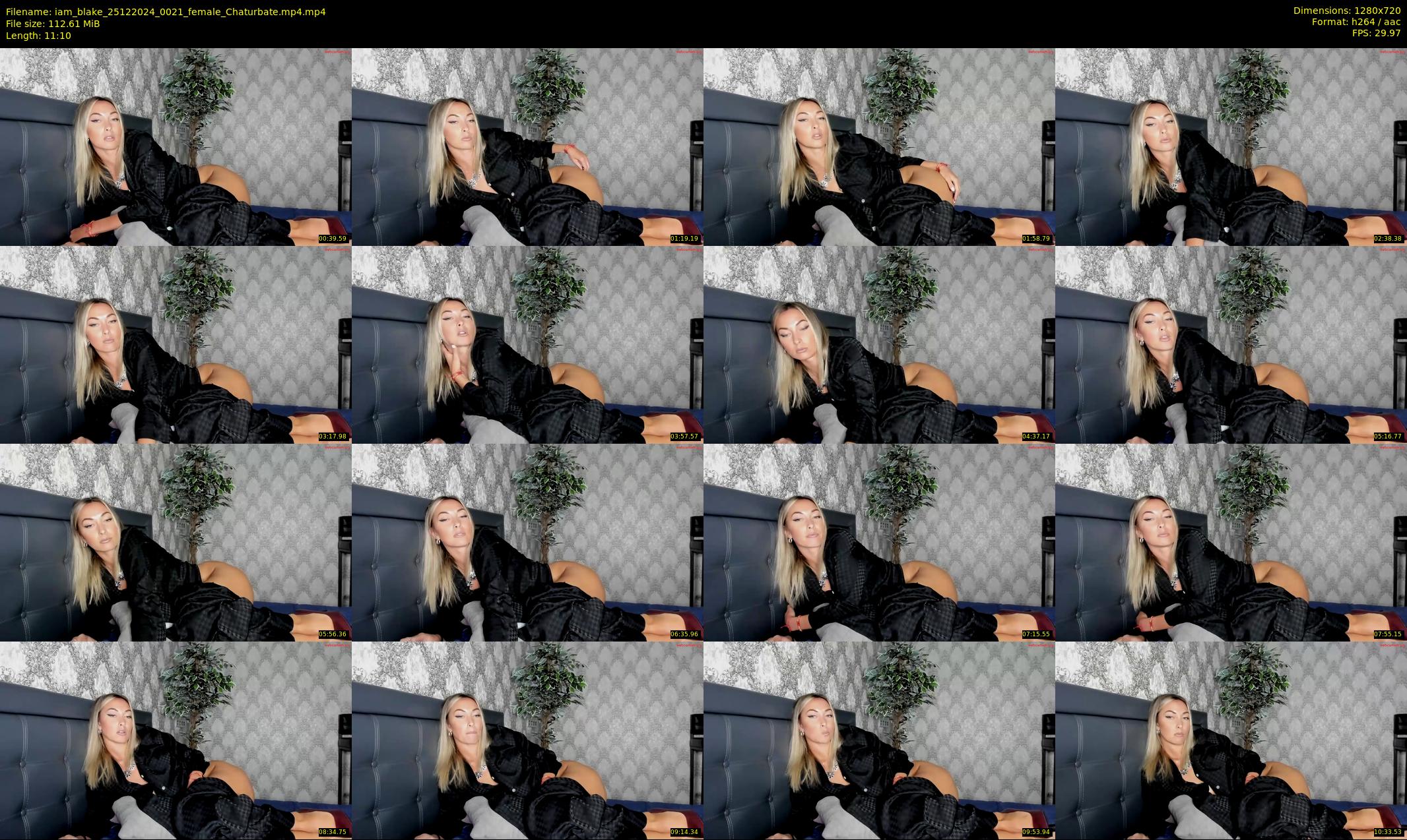 iam_blake — 12 minute Chaturbate female cam show recording, 720p, Dec 25, 2024