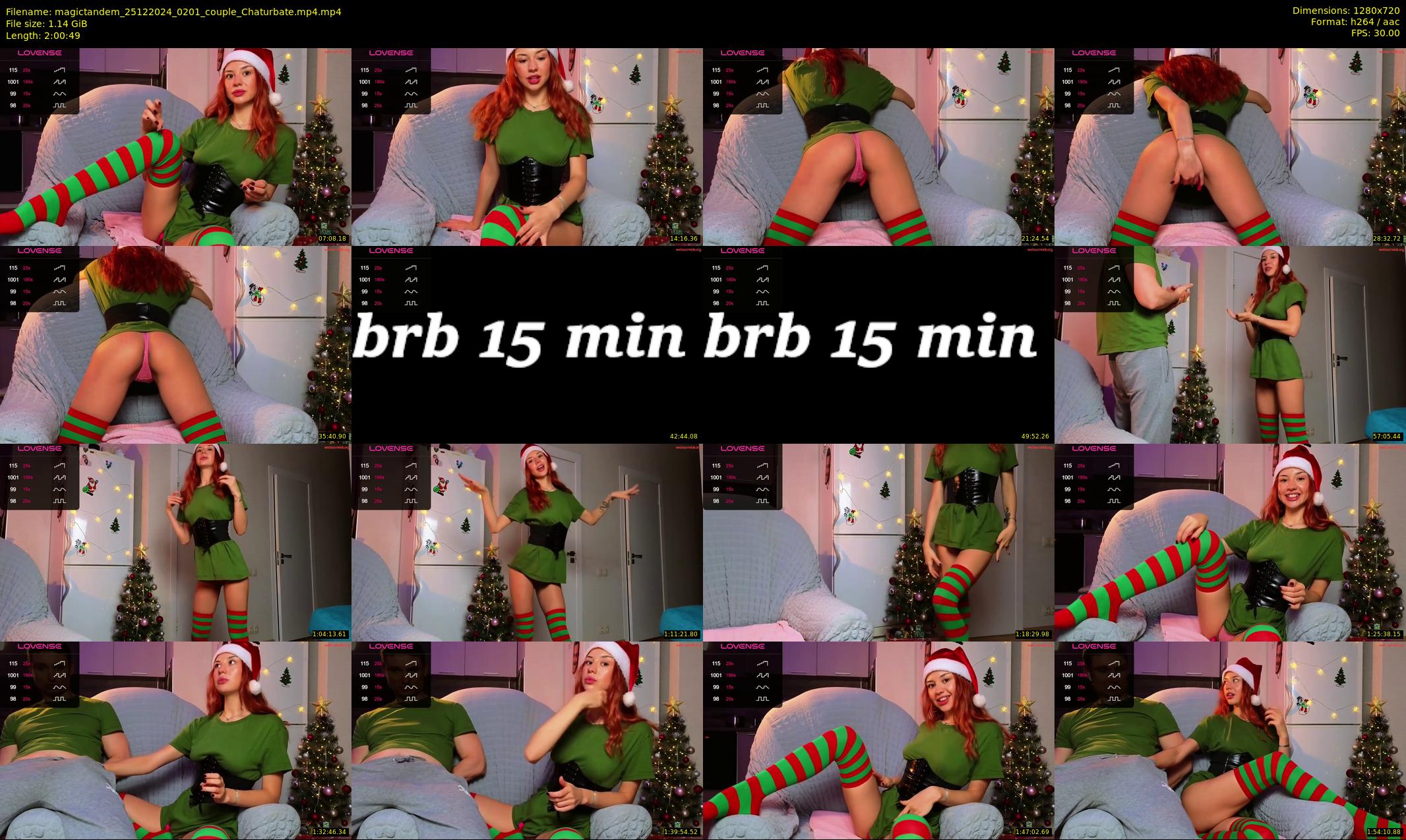magictandem — 121 minute Chaturbate couple cam show recording, 720p, Dec 25, 2024