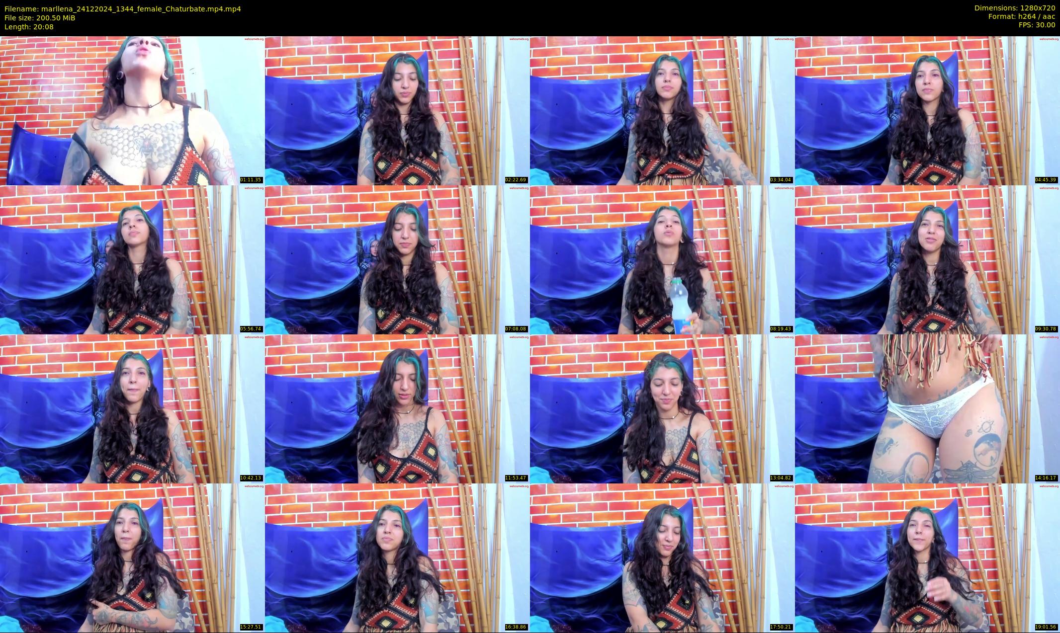 marllena — 21 minute Chaturbate female cam show recording, 720p, Dec 24, 2024