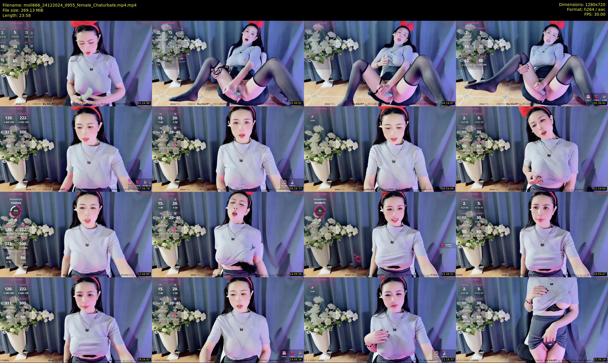 moli666 — 24 minute Chaturbate female cam show recording, 720p, Dec 24, 2024