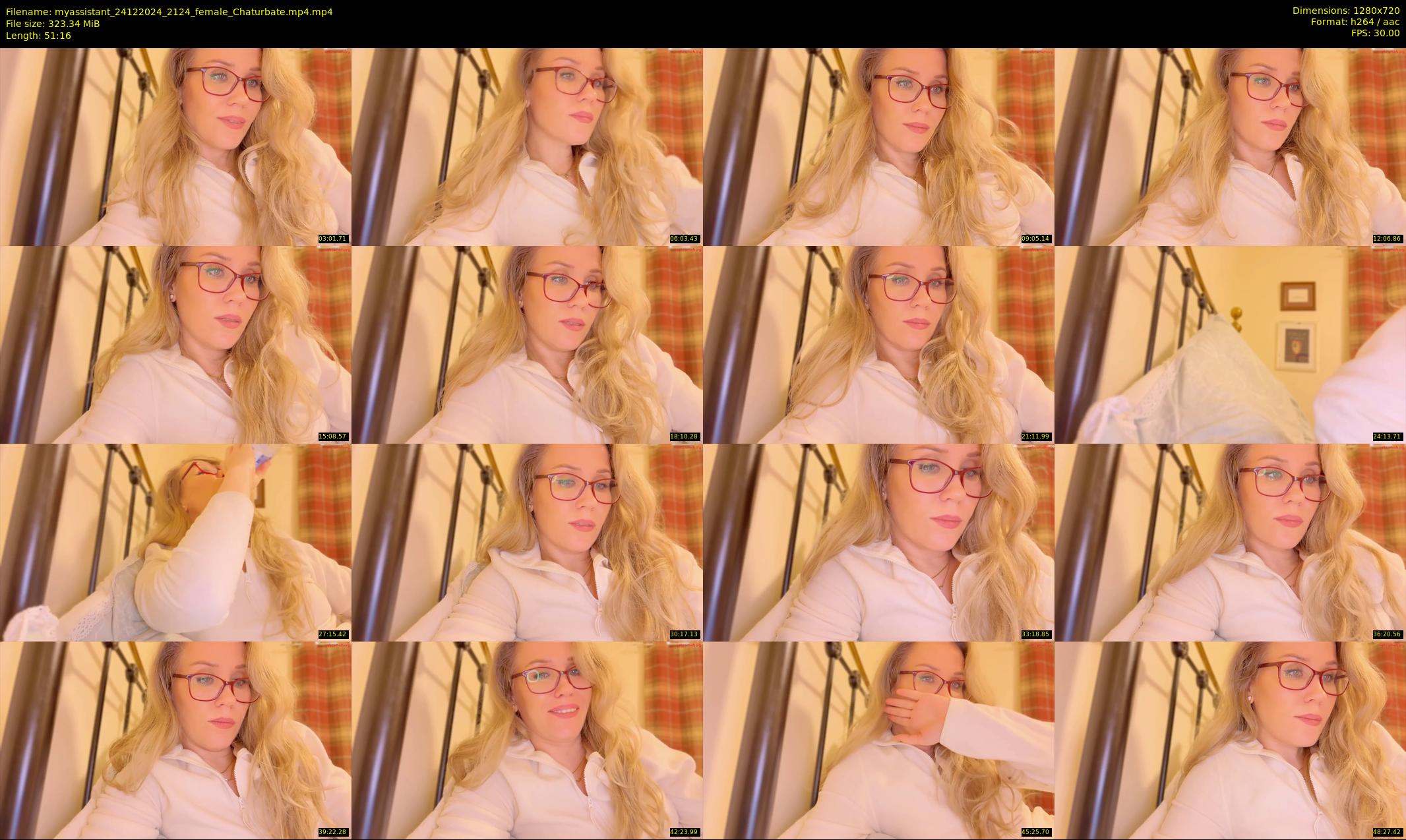 myassistant — 52 minute Chaturbate female cam show recording, 720p, Dec 24, 2024