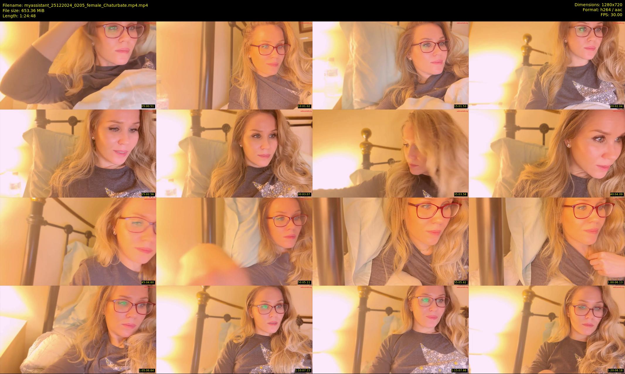 myassistant — 85 minute Chaturbate female cam show recording, 720p, Dec 25, 2024
